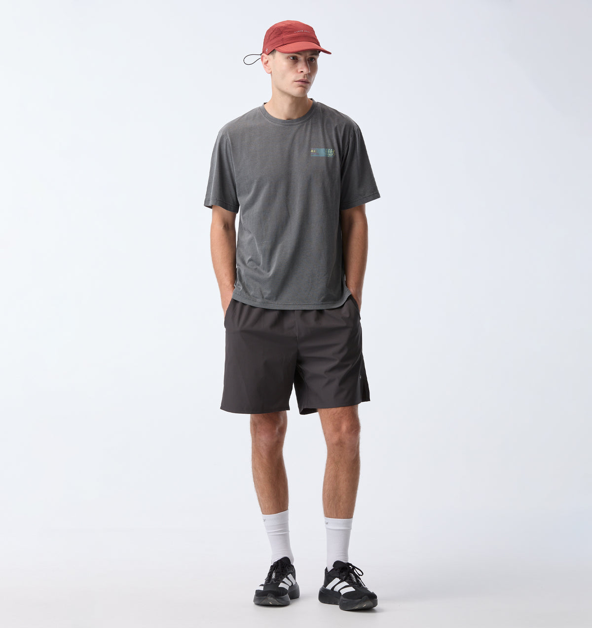 Skeleton Cotton Active Classic Tee -  Washed Black