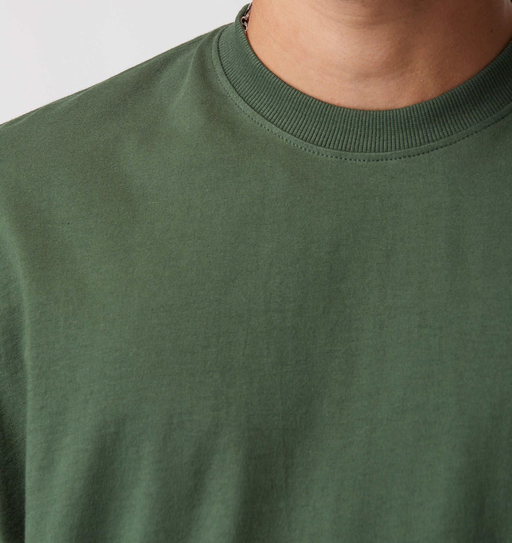 Lewi Crop Tee - Forest Green