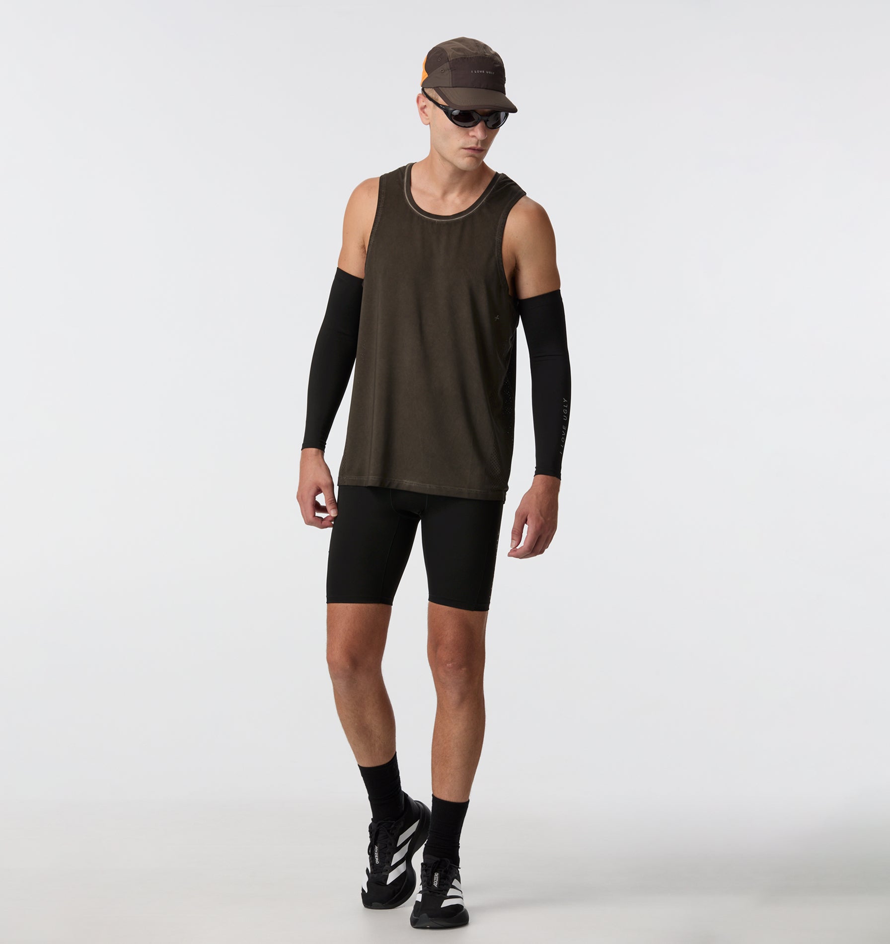 Leo Performance Lined Half Tight - Black