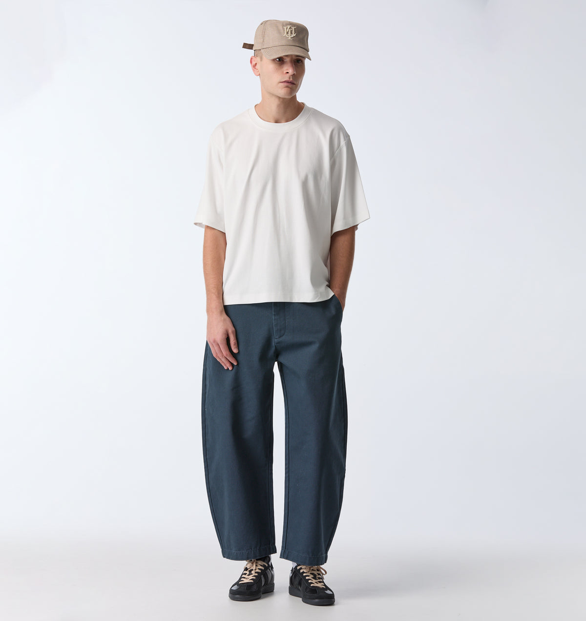 Barrel Leg Crop Pant - Indigo