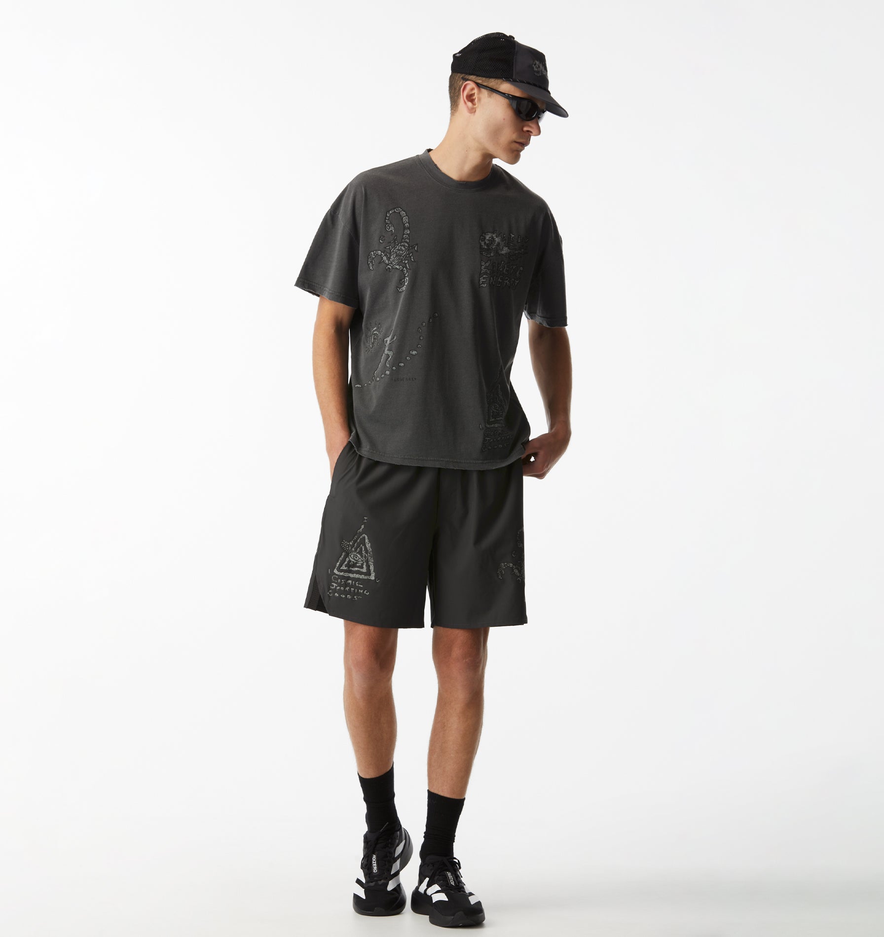 Rebelyuth Active Lewi Tee - Washed Black