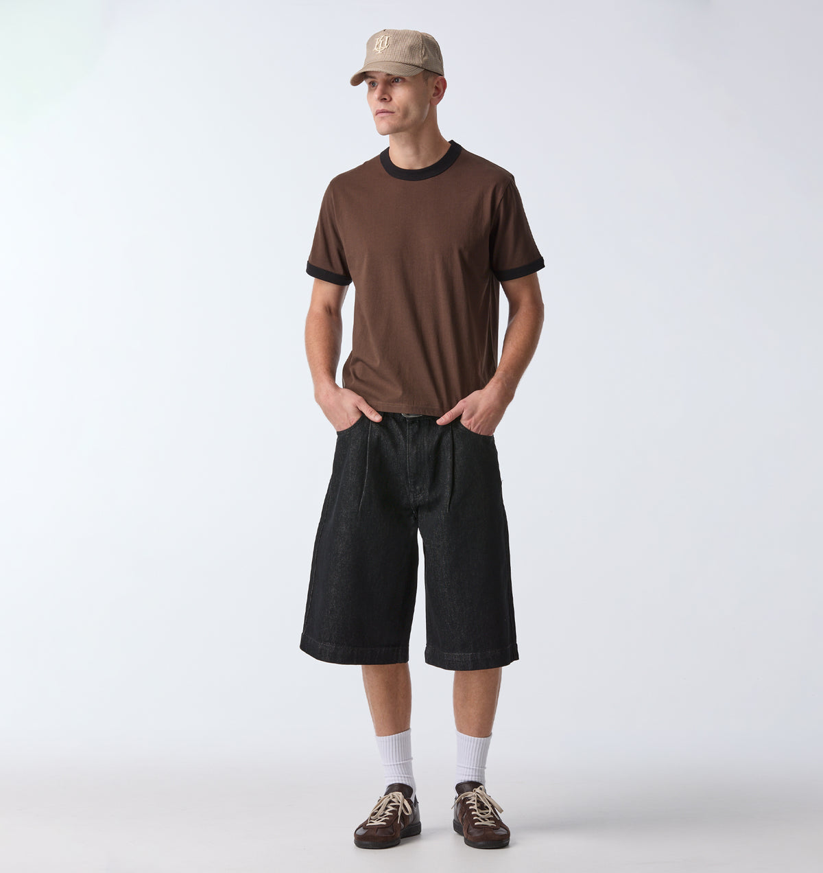 Muscle Ringer Tee - Espresso/Black