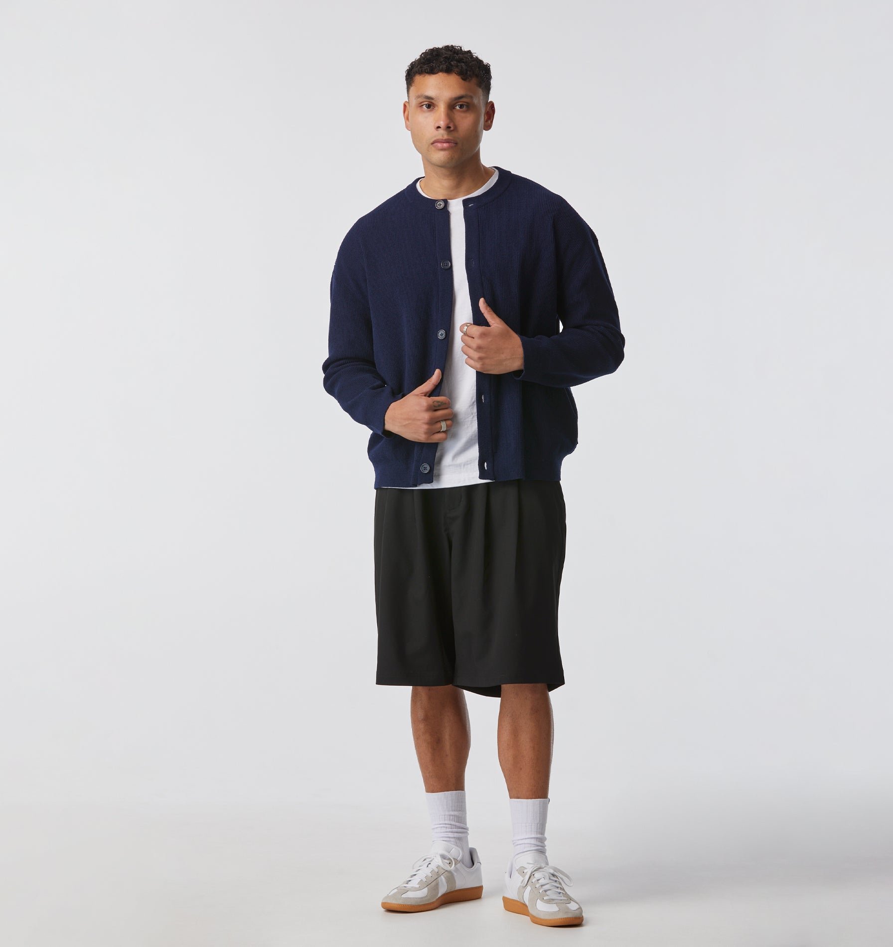 Drew Knit Cardigan - Navy