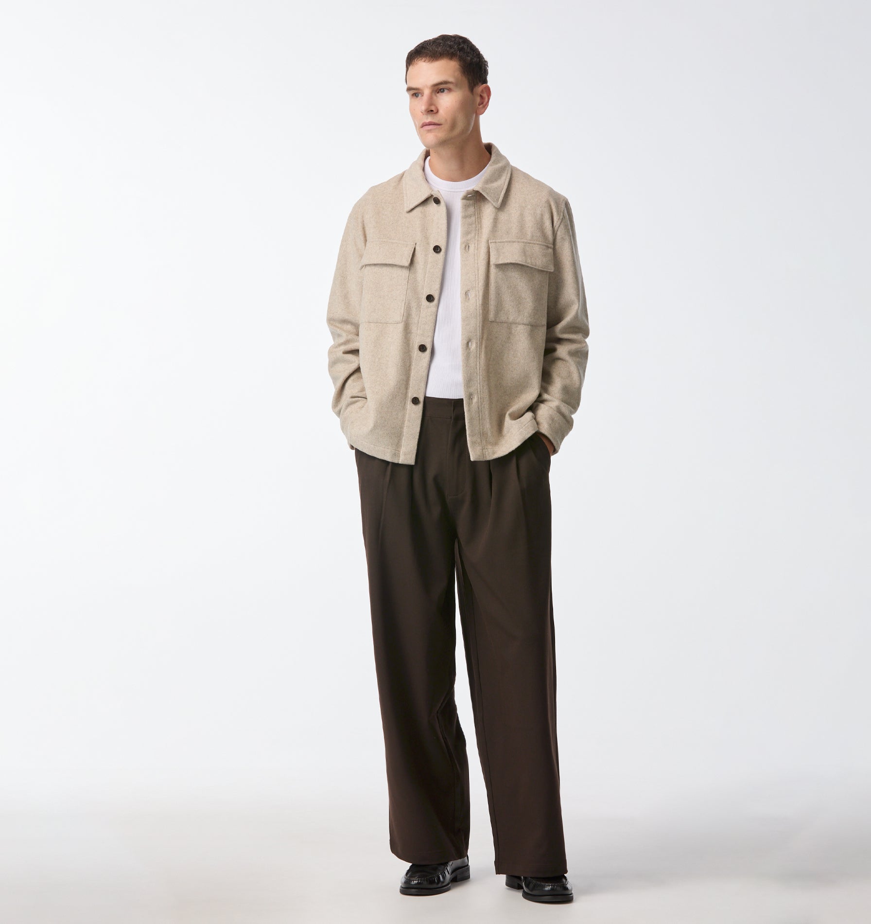Albert Pleated Pant - Espresso