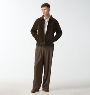 Albert Pleated Pant - Mushroom