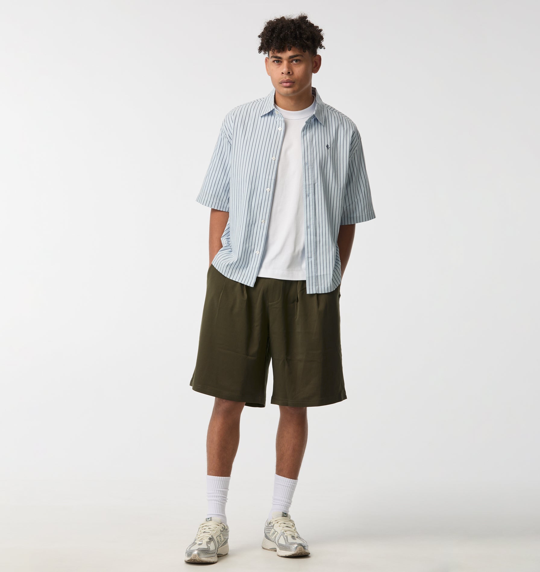 Kai SS Shirt - Blue/Navy Stripe