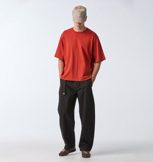 Interlock Crop Box Tee - Brick Red