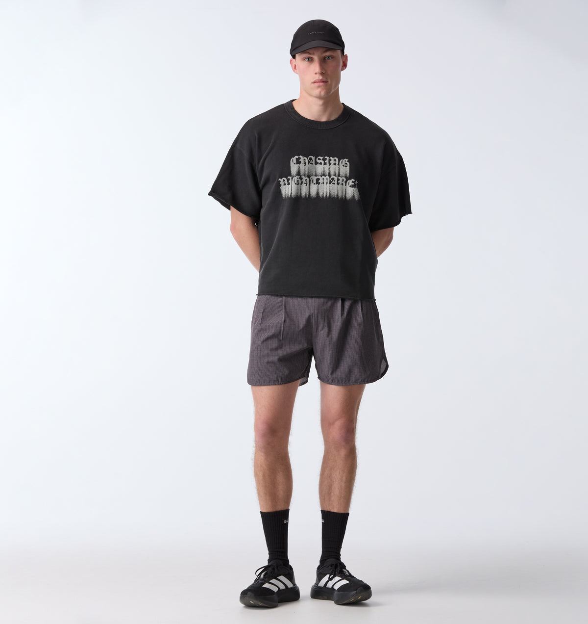 Nightmare Fleece Tee - Faded Black