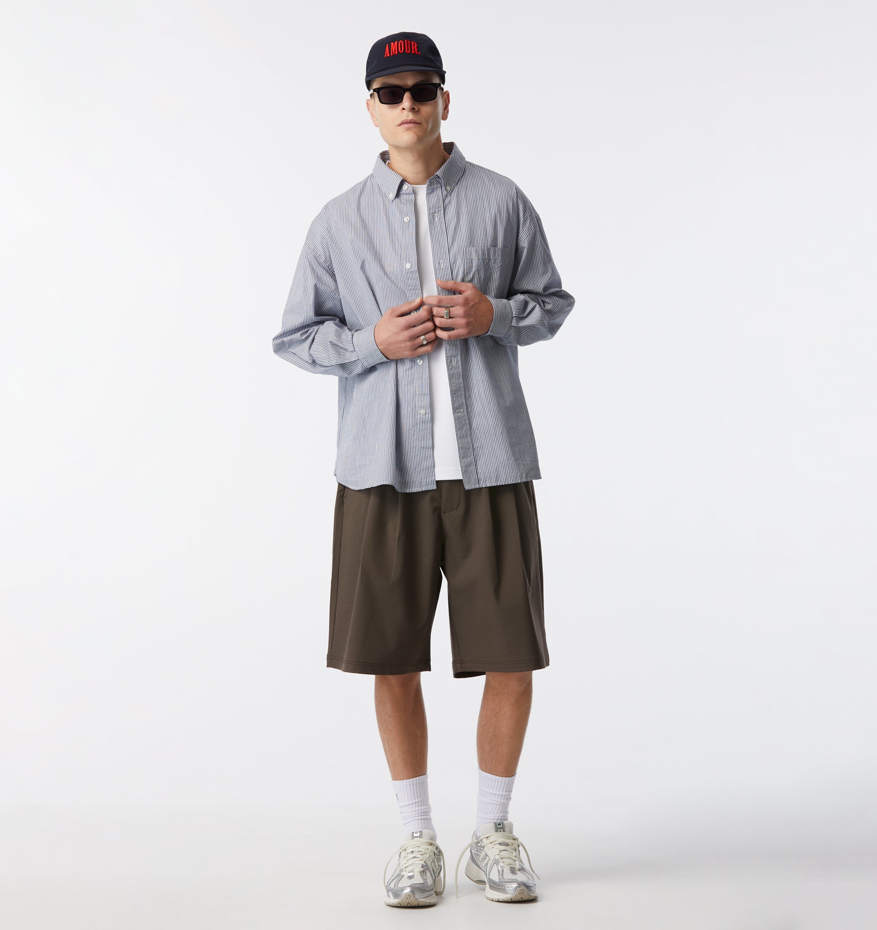 Kingston Overshirt - Blue/White Stripe