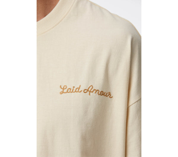 Chainstitch Box Tee - Off White
