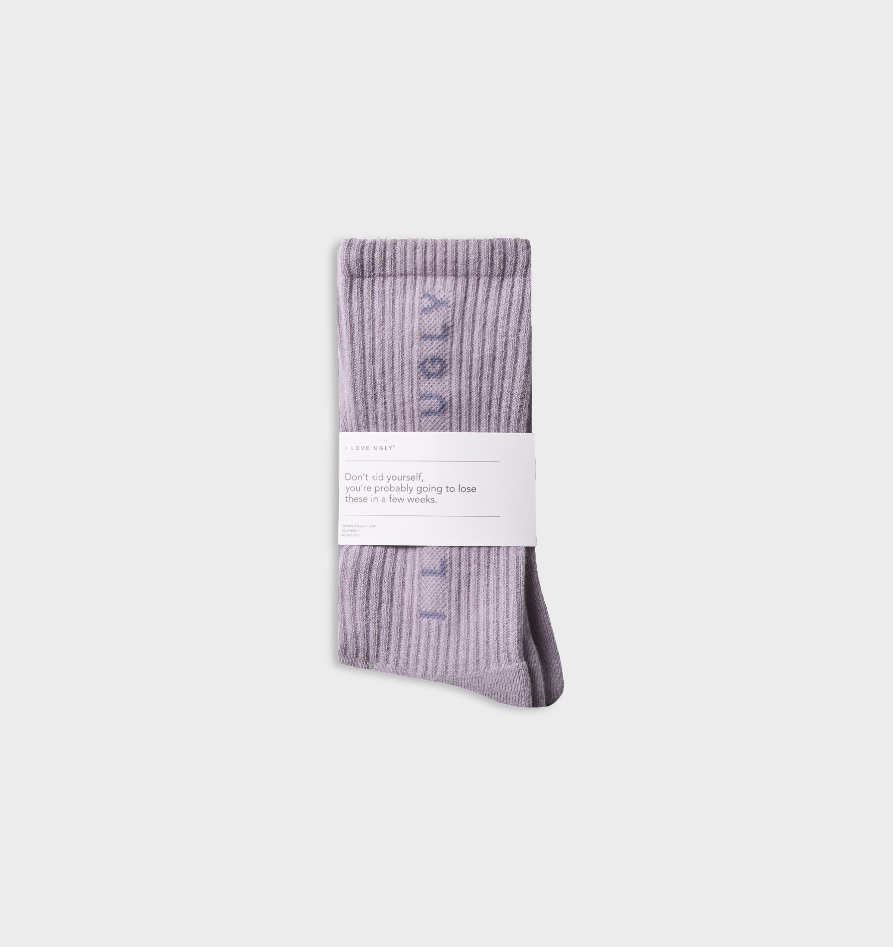 Big Logo Basic Sock - Lavender