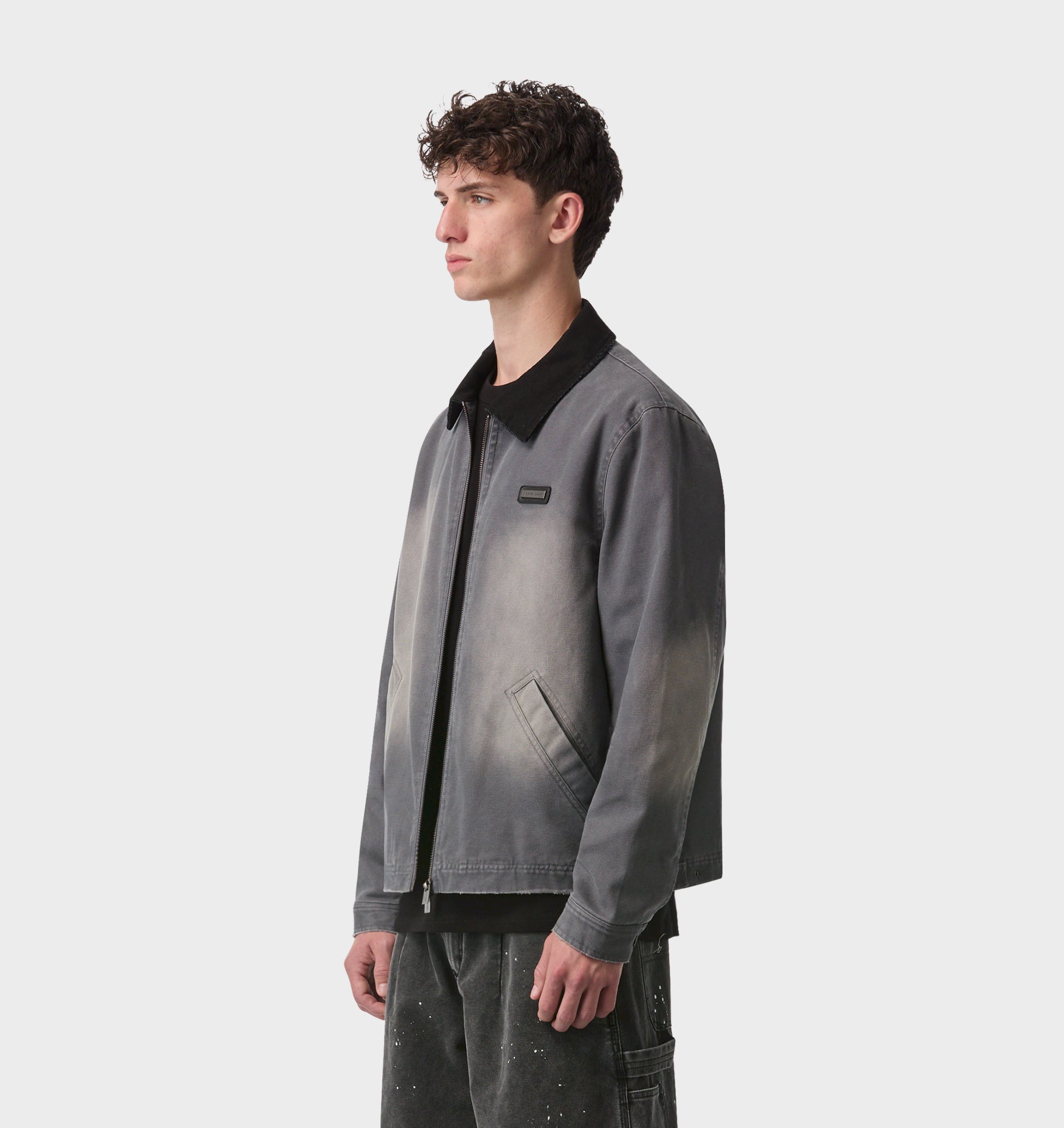 Dayton Canvas Jacket - Aged Charcoal