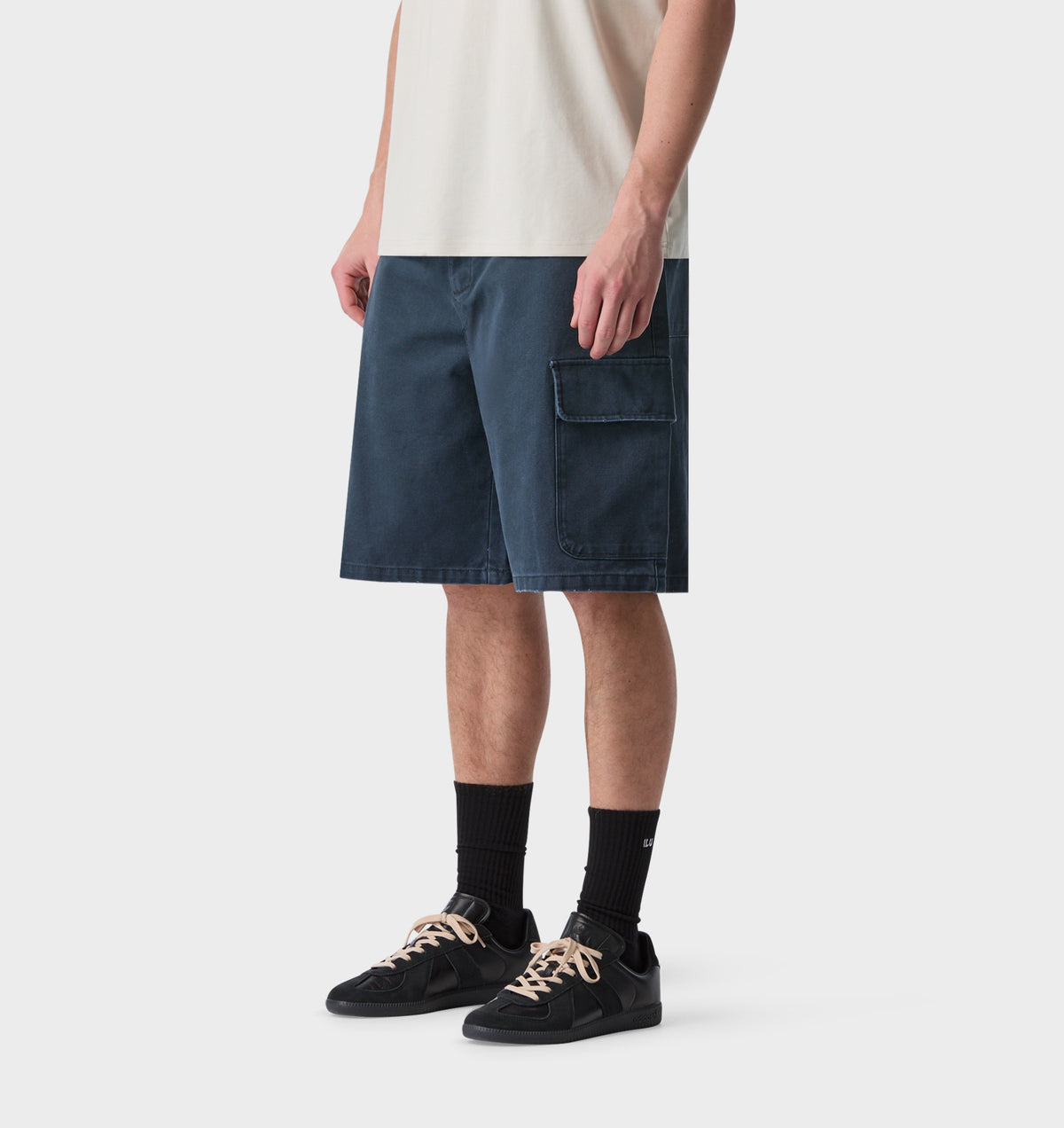 Canvas Cargo Short - Indigo