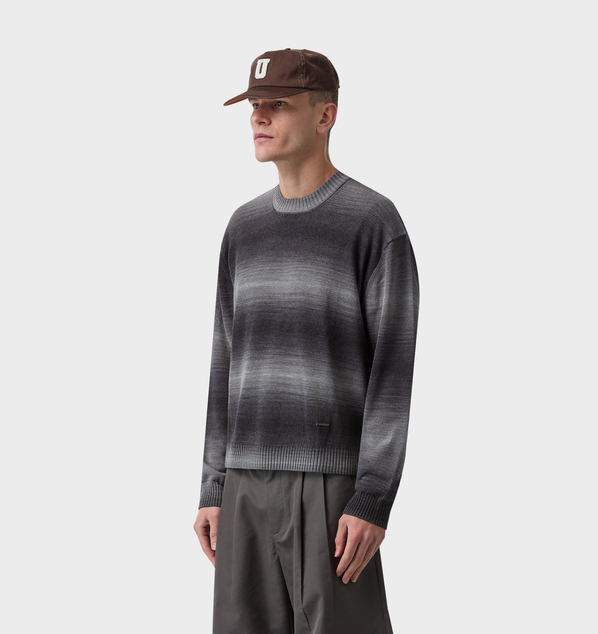Lightweight Crop Knit Sweater - Gradient