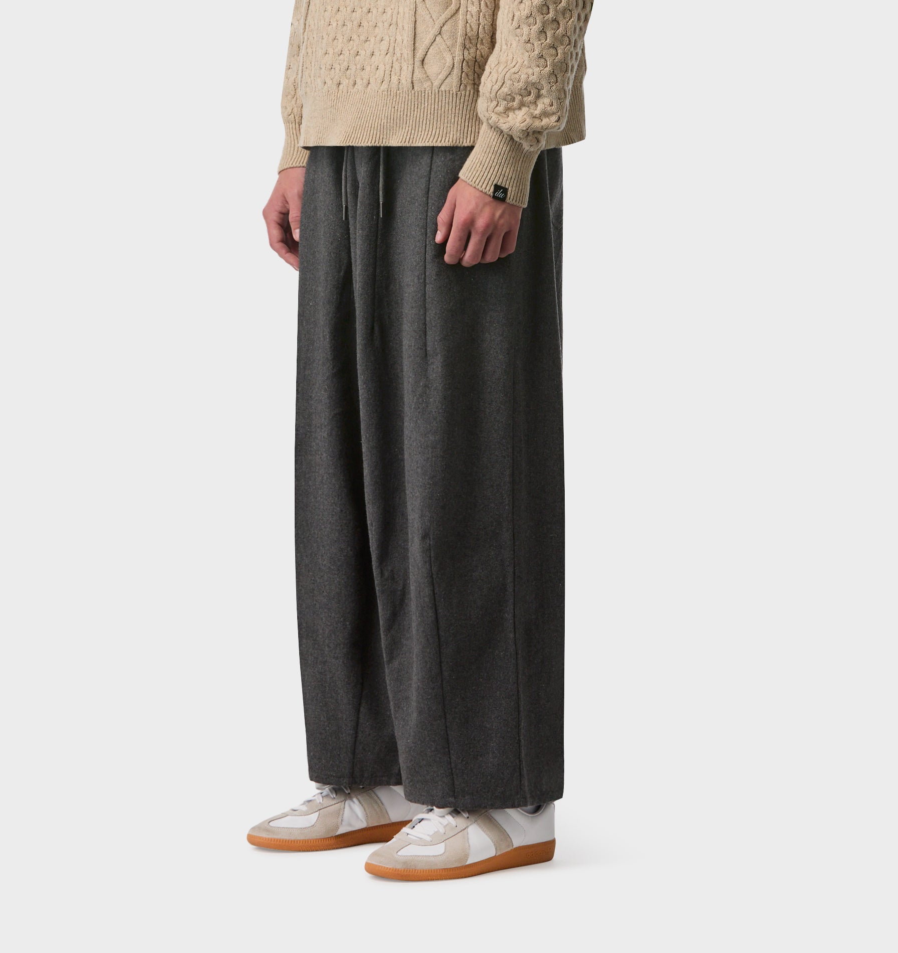 Akashi Wool Pant - Grey Marle
