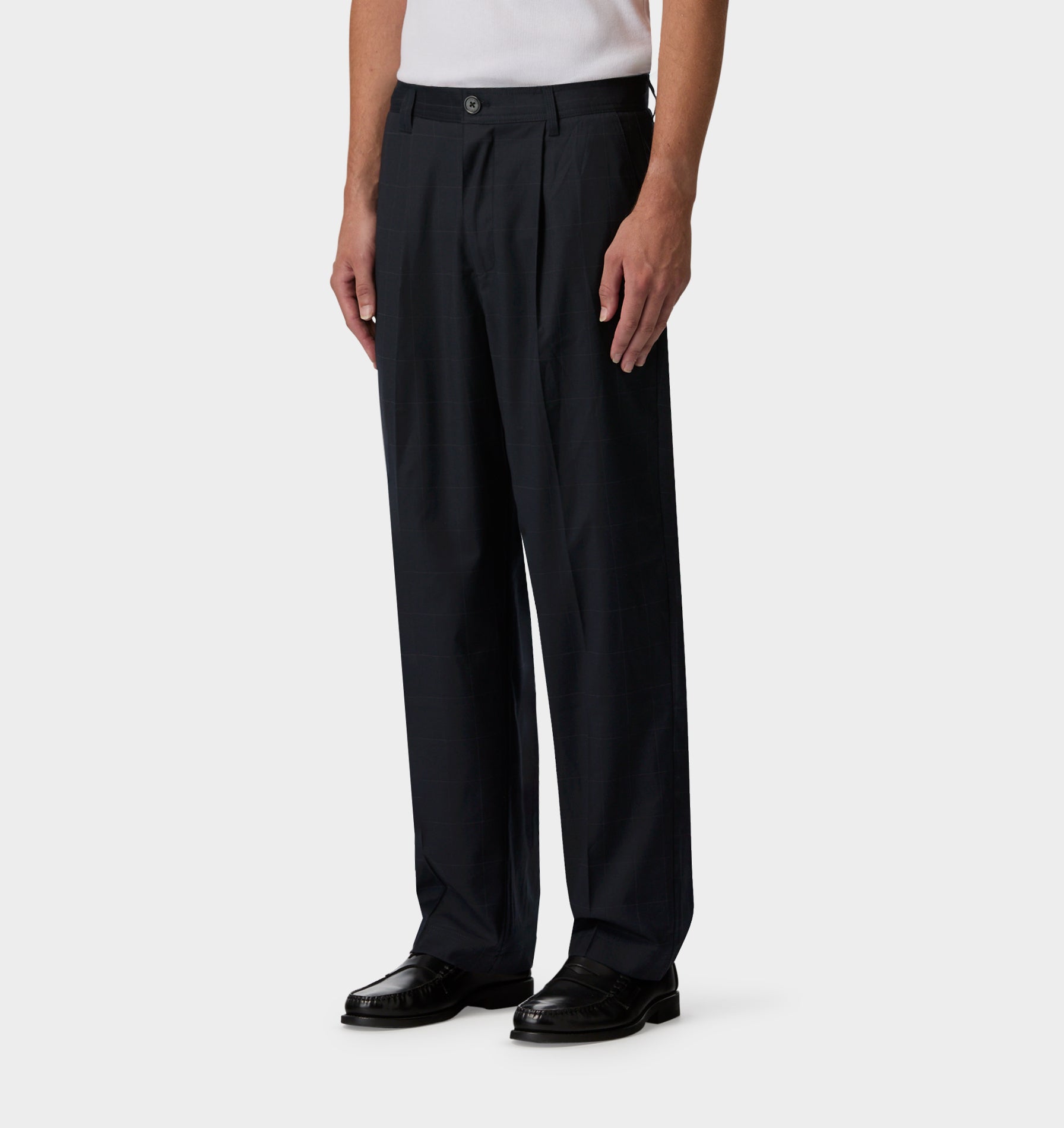 Winston Pant - Navy Checker