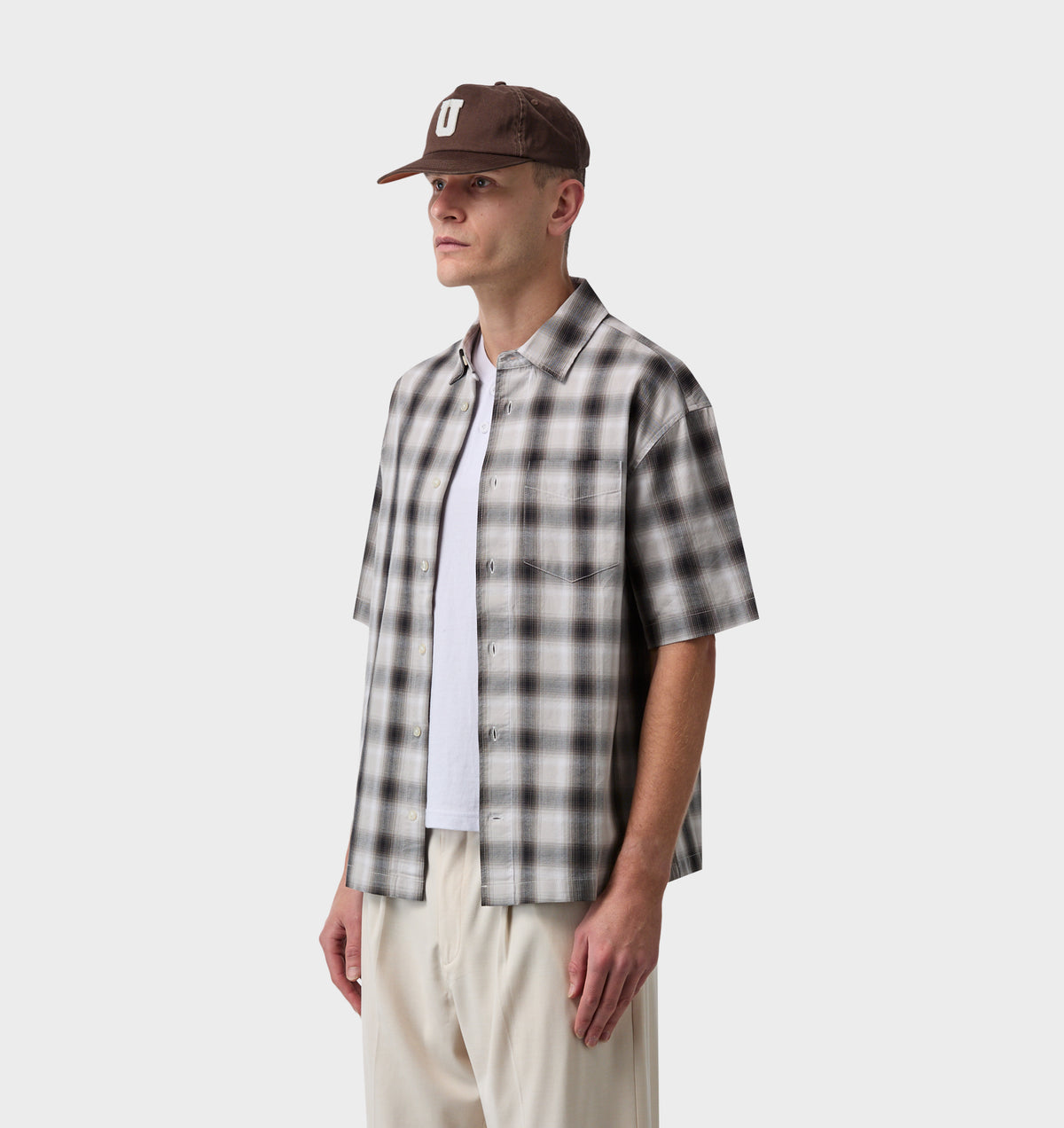 Arlo SS Shirt - Black/White Check