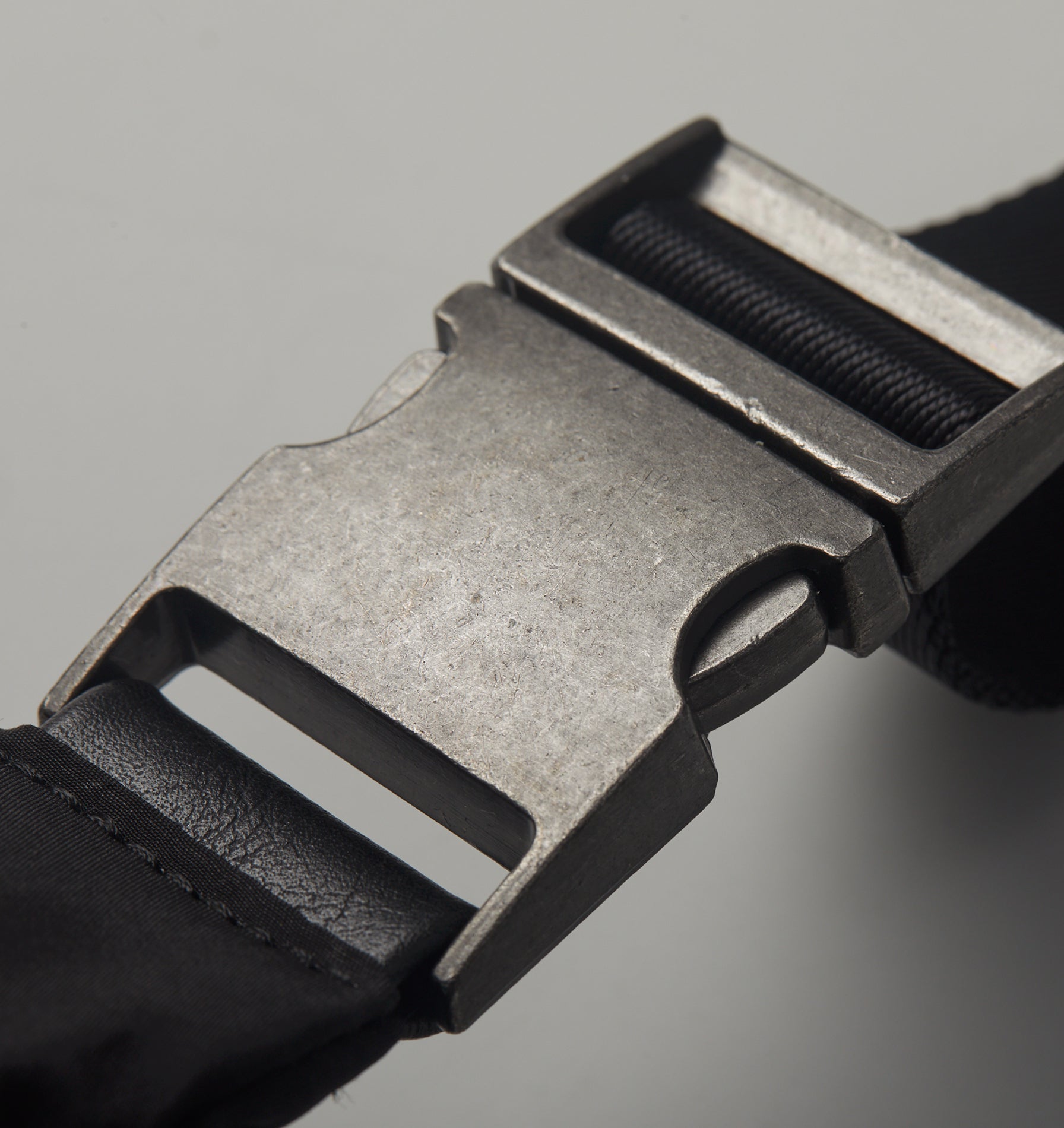 Nylon Luna Crossbody Bag - Black