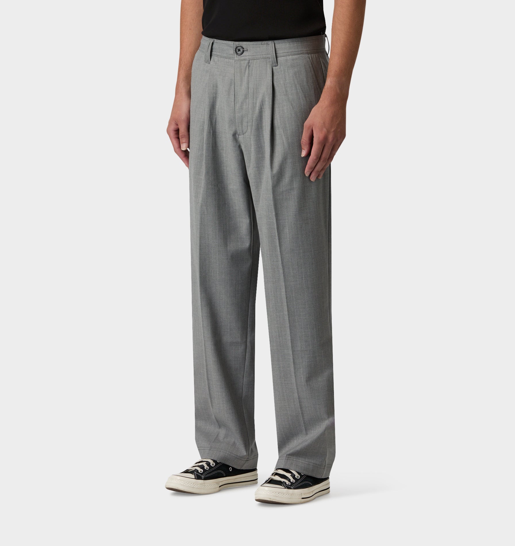 Winston Pant - Grey Pinstripe