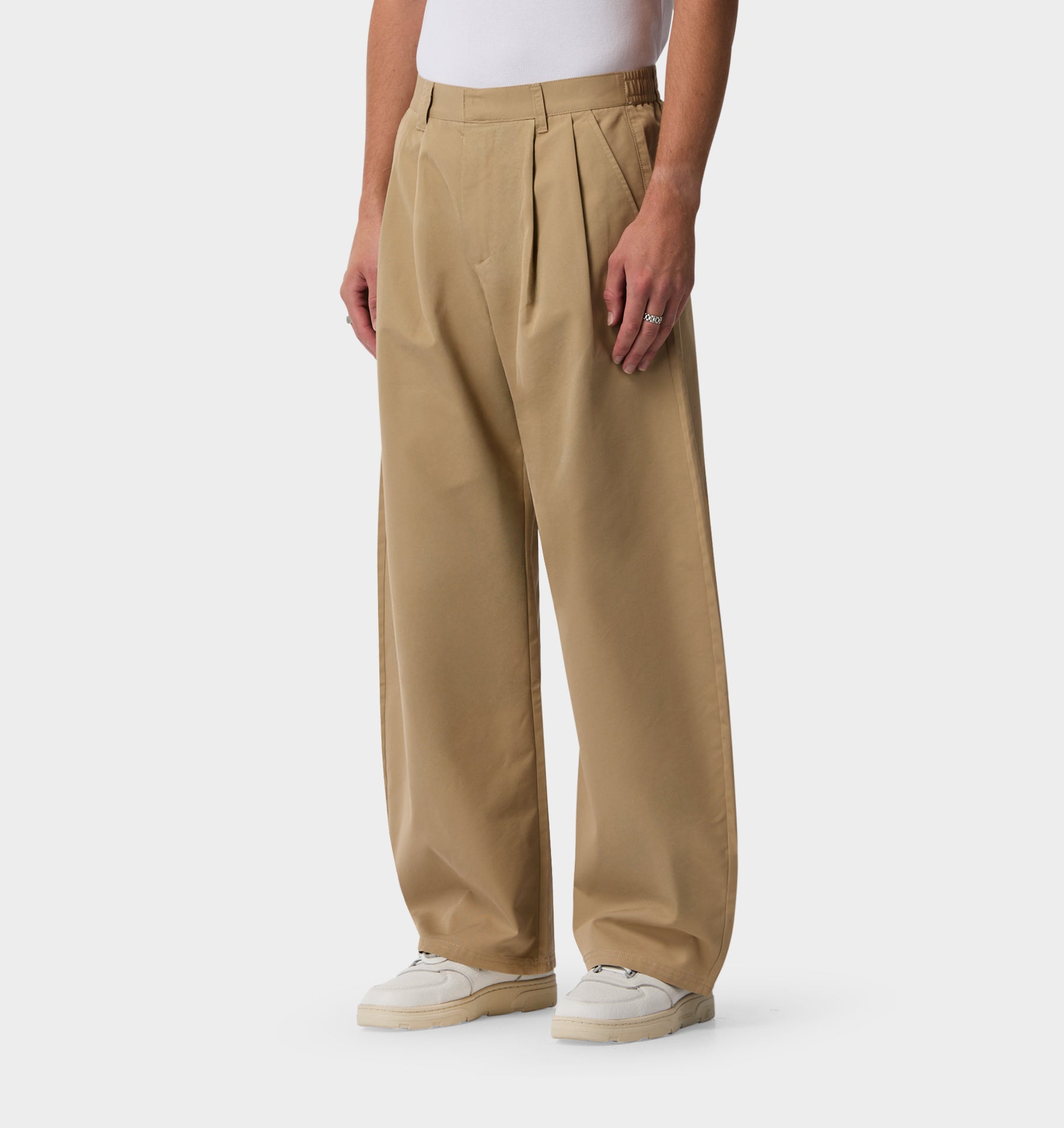 Balloon Pleat Pant - Beige