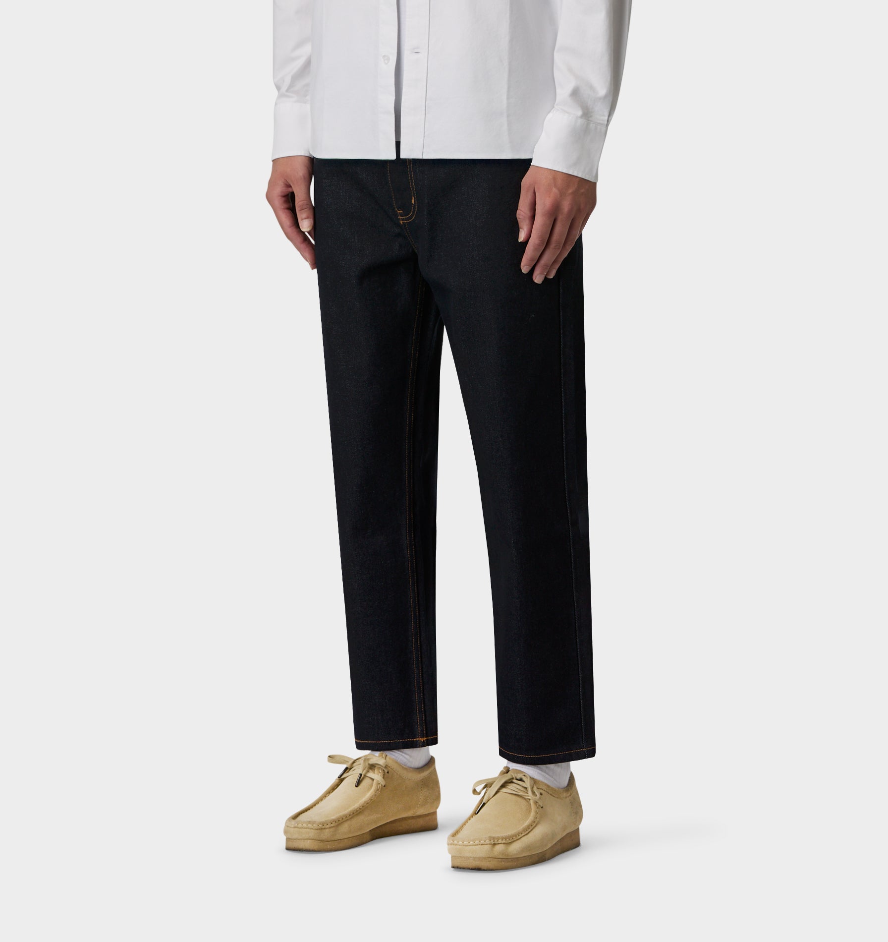 Cropped 90s Denim - Raw Indigo