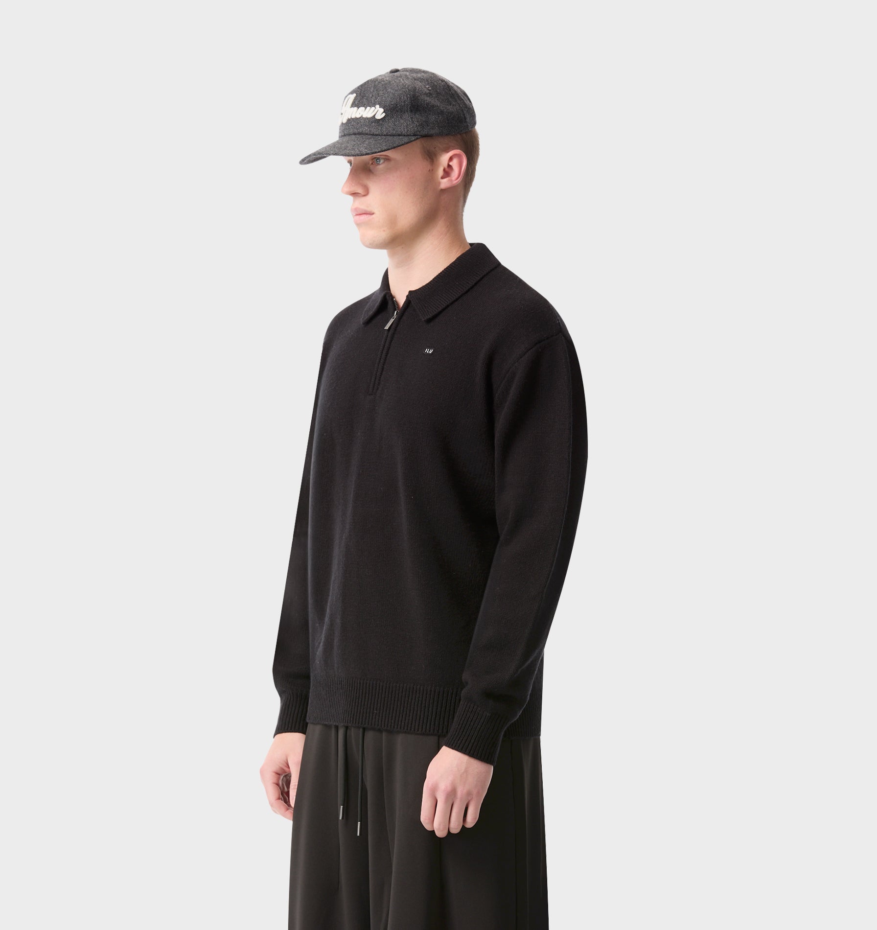 Knit Mario Pullover - Black