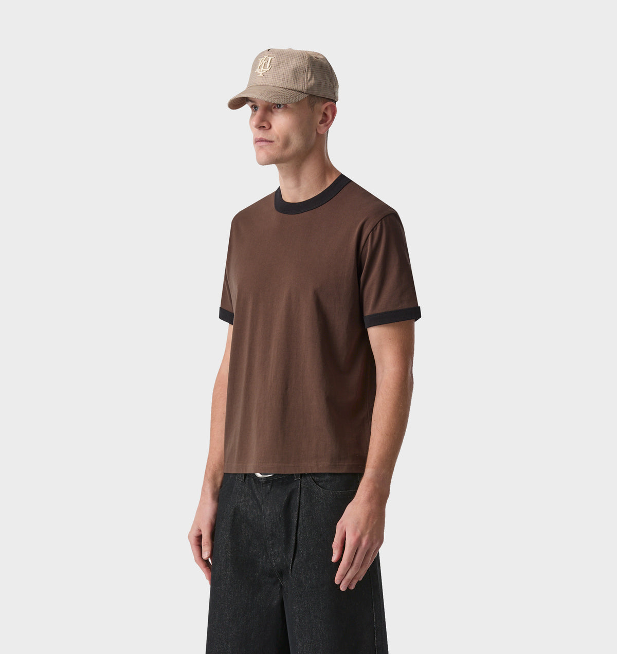 Muscle Ringer Tee - Espresso/Black