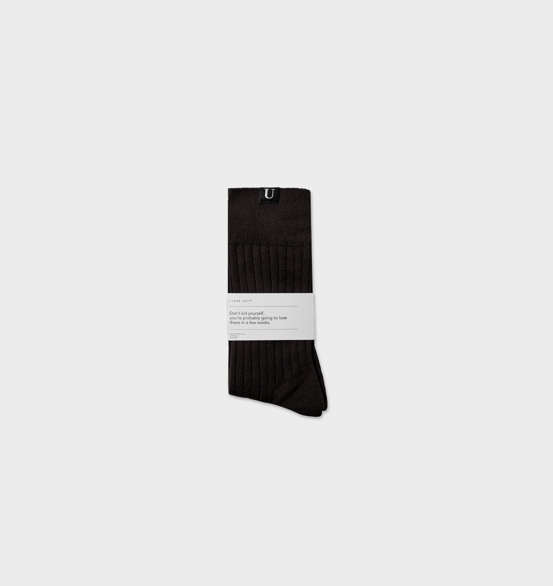 Ribbed Sock - Black