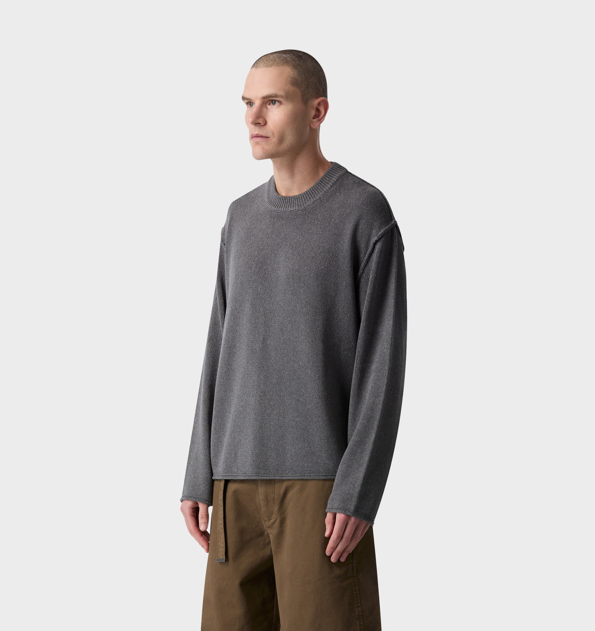 Decon Cropped Knit - Ash