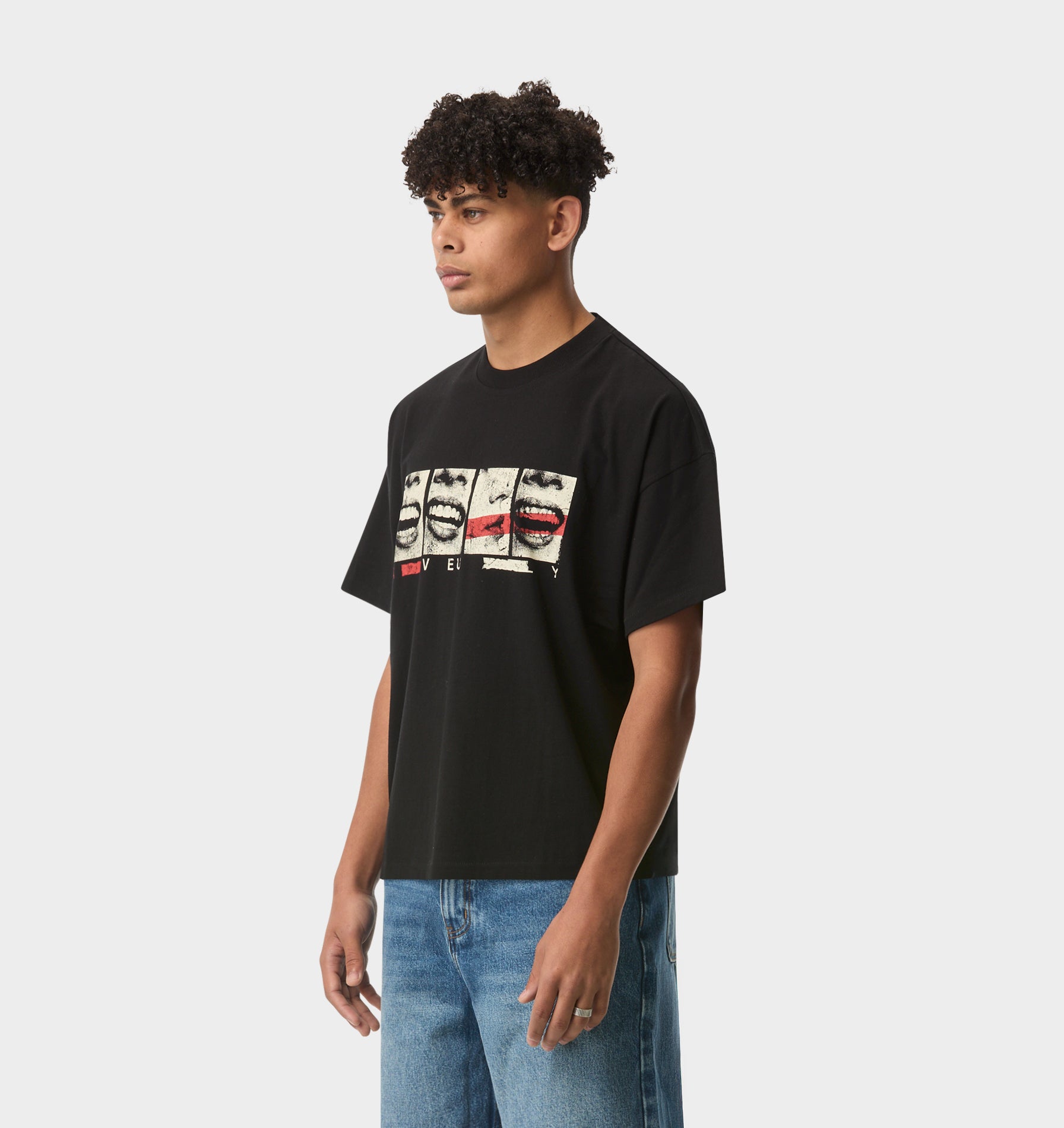 Loud Mouth Lewi Tee - Black