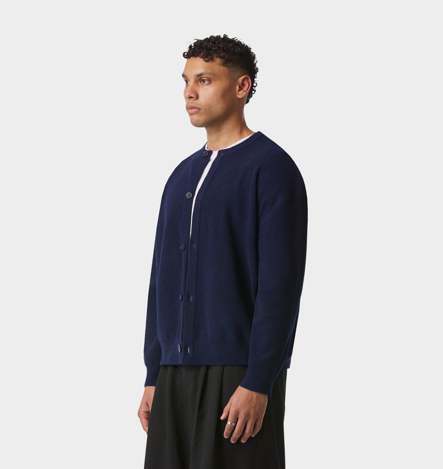 Drew Knit Cardigan - Navy
