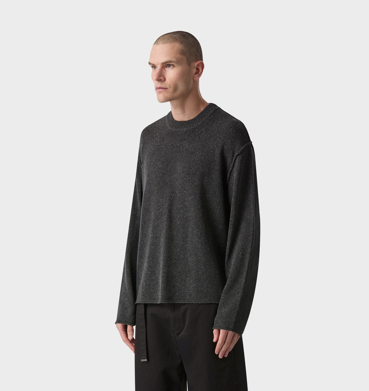 Decon Cropped Knit - Grey
