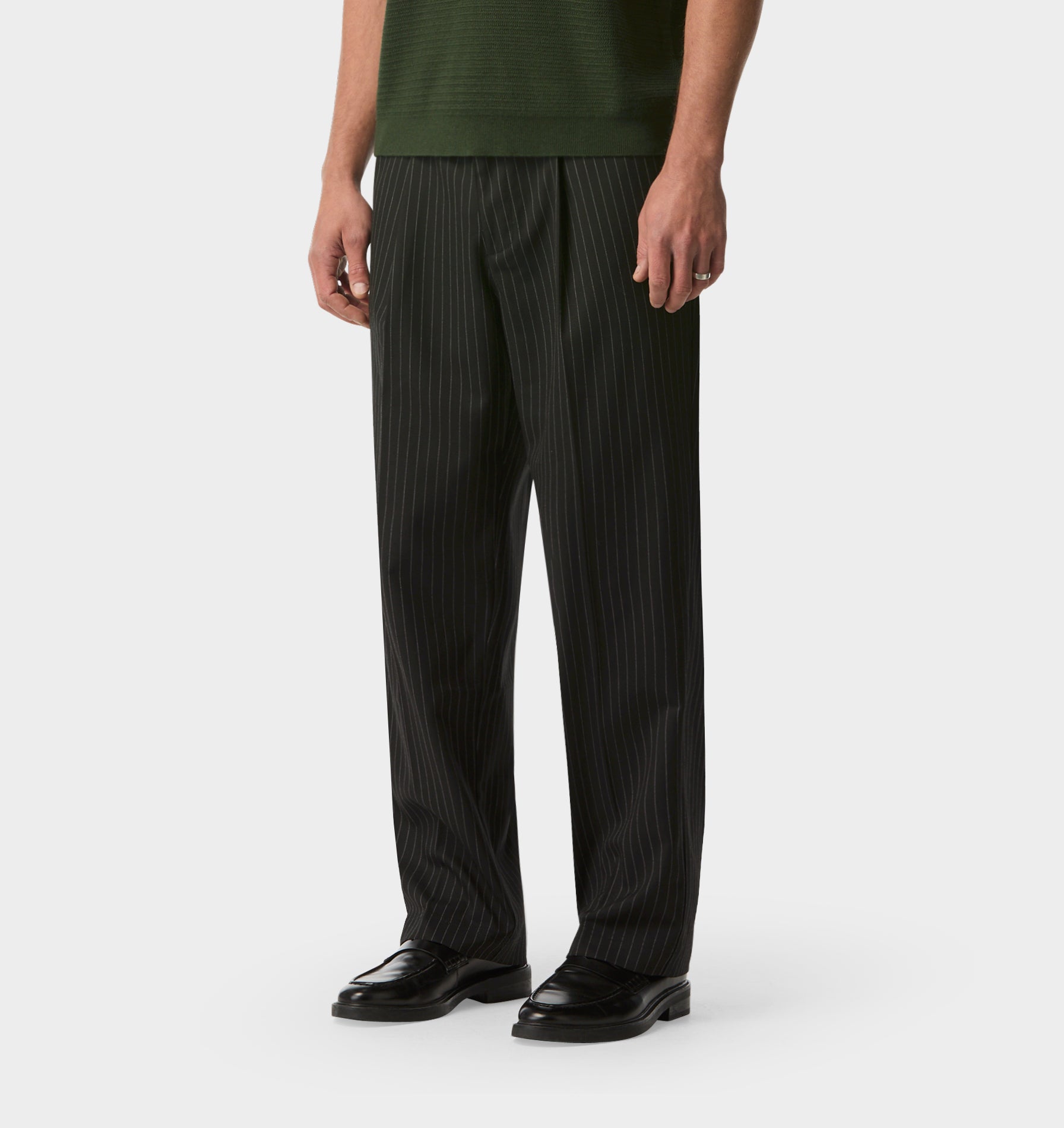 Winston Pant - Black Pinstripe
