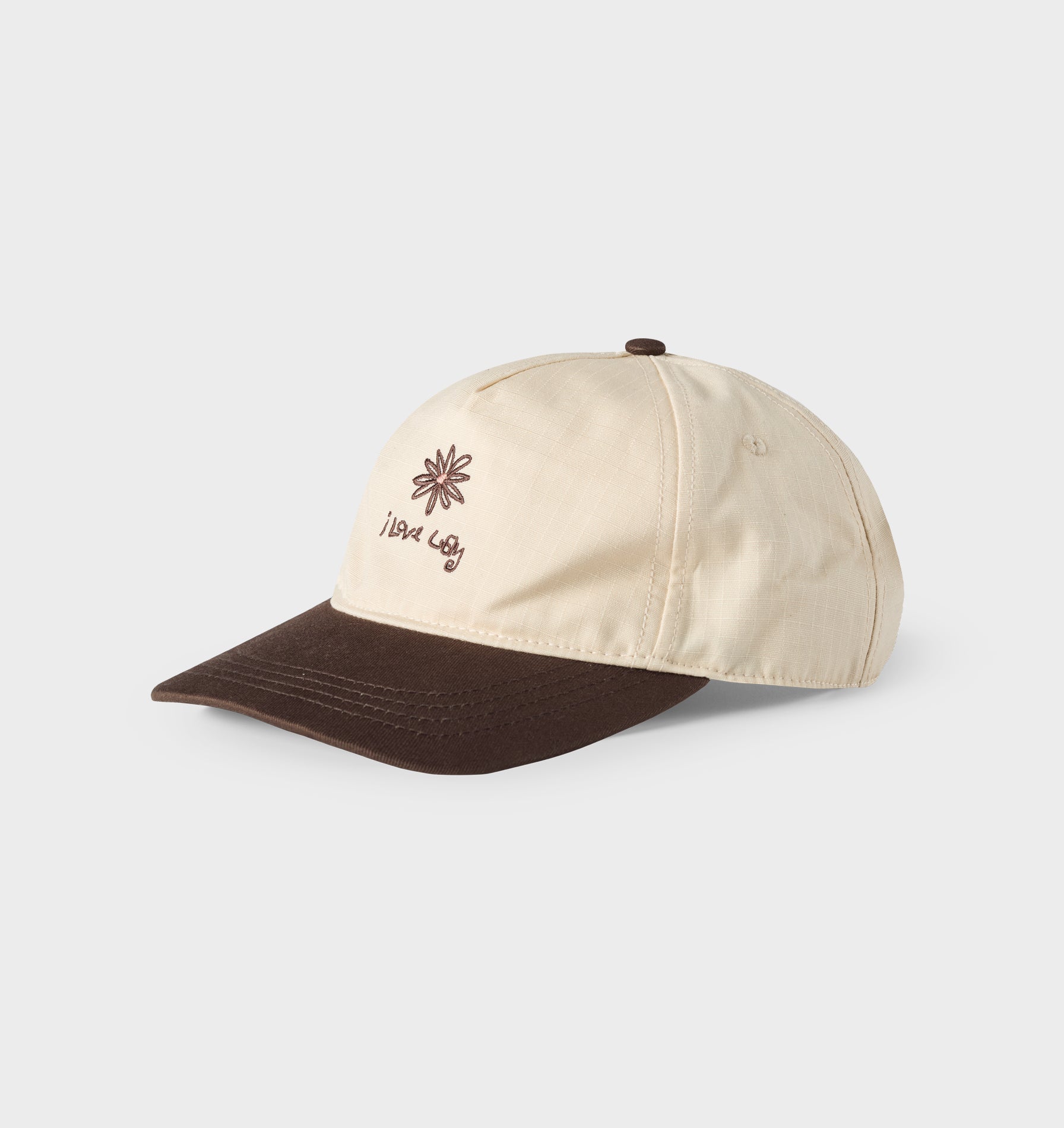 Flores Cap - Fossil Brown/Off White