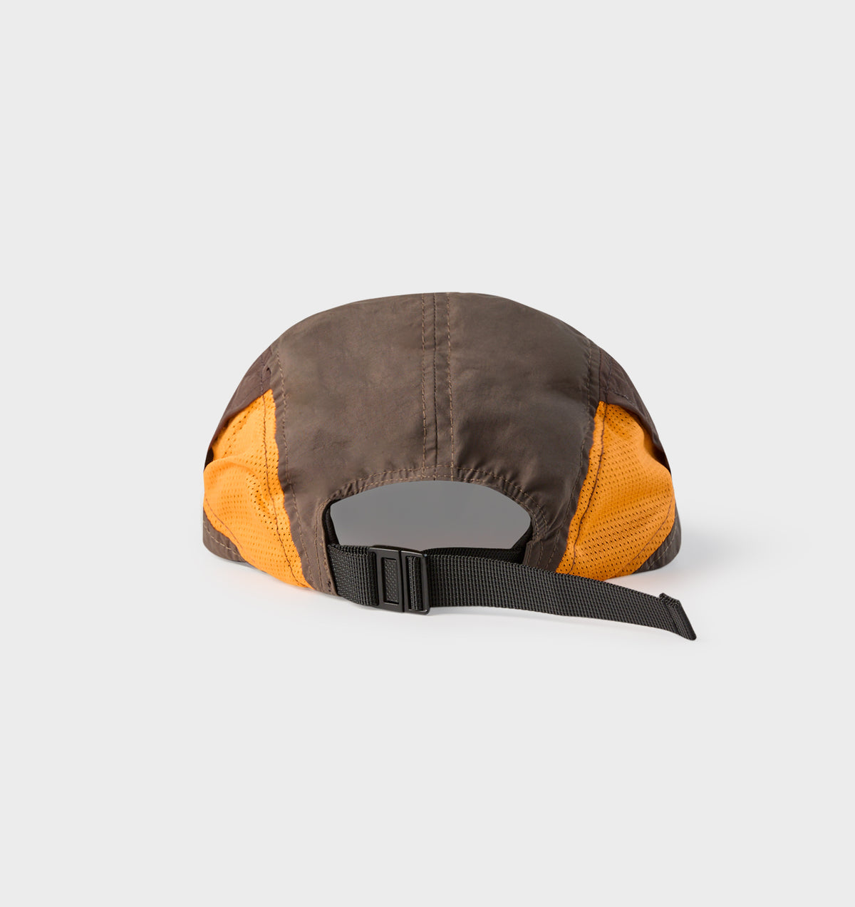Active 5 Panel Cap - Brown/Black/Orange