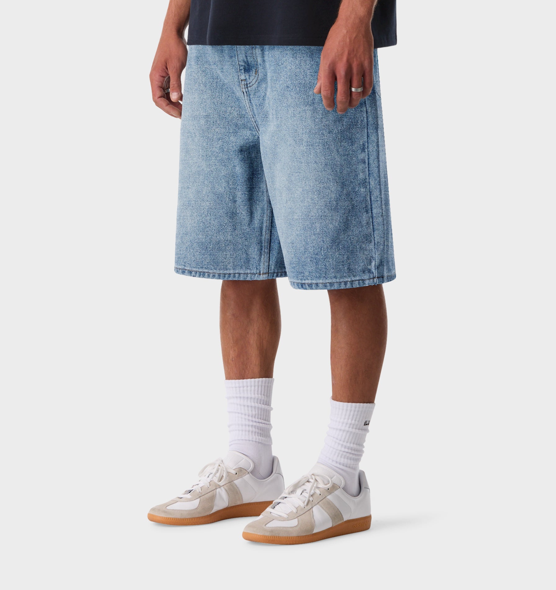 Wyatt Denim Short - Washed Vintage Blue