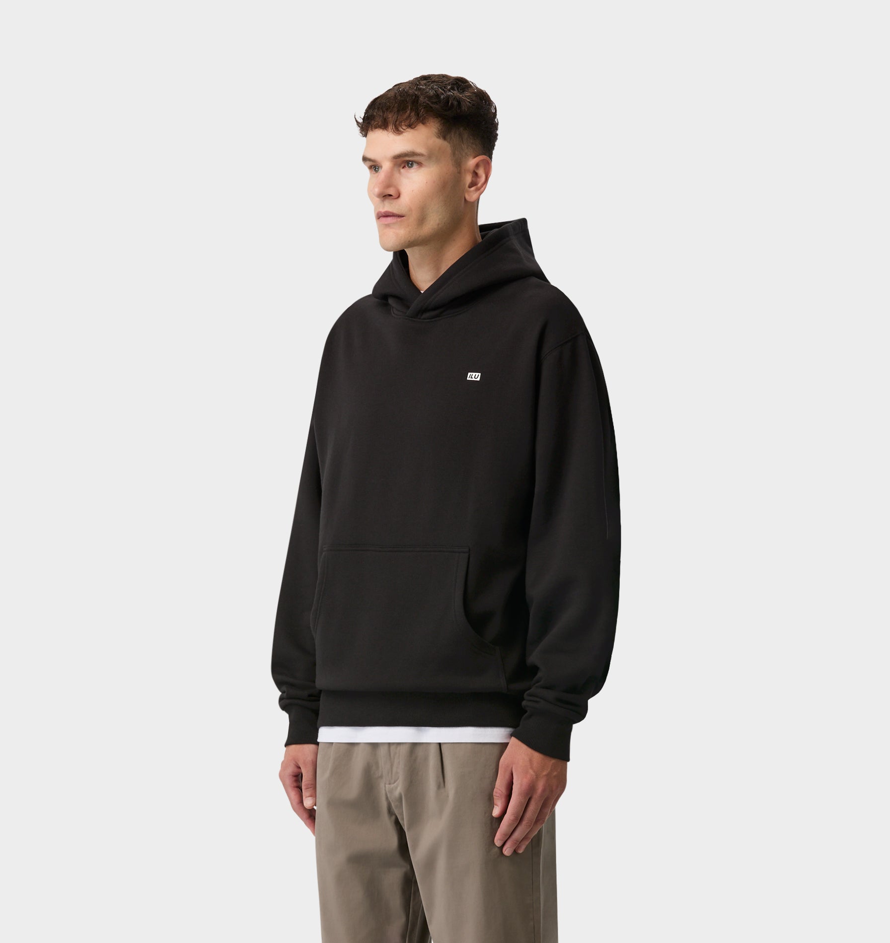 Uniform Logo Hood - Black
