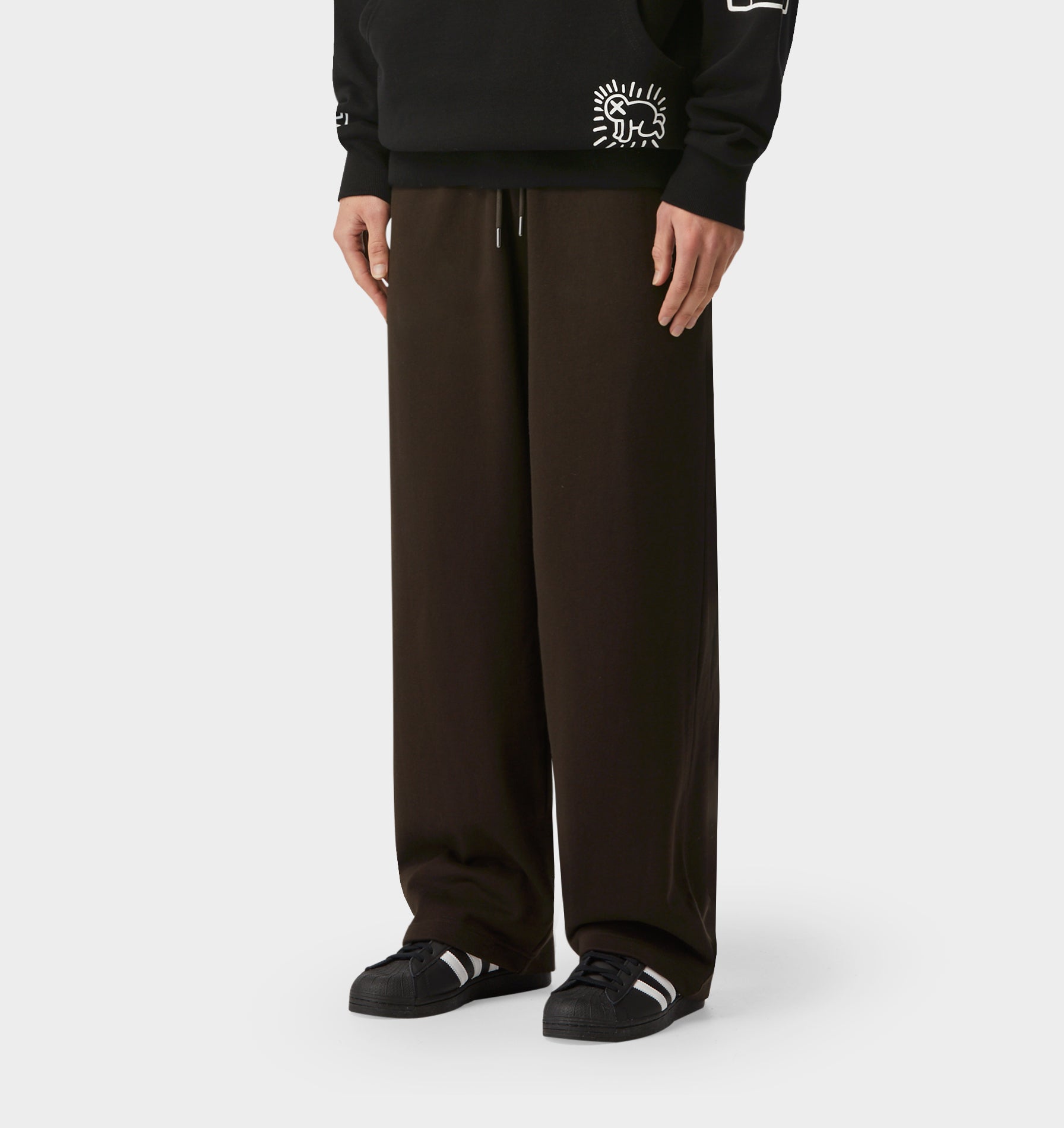 Wide Leg Track Pant - Coffee Bean | I Love Ugly