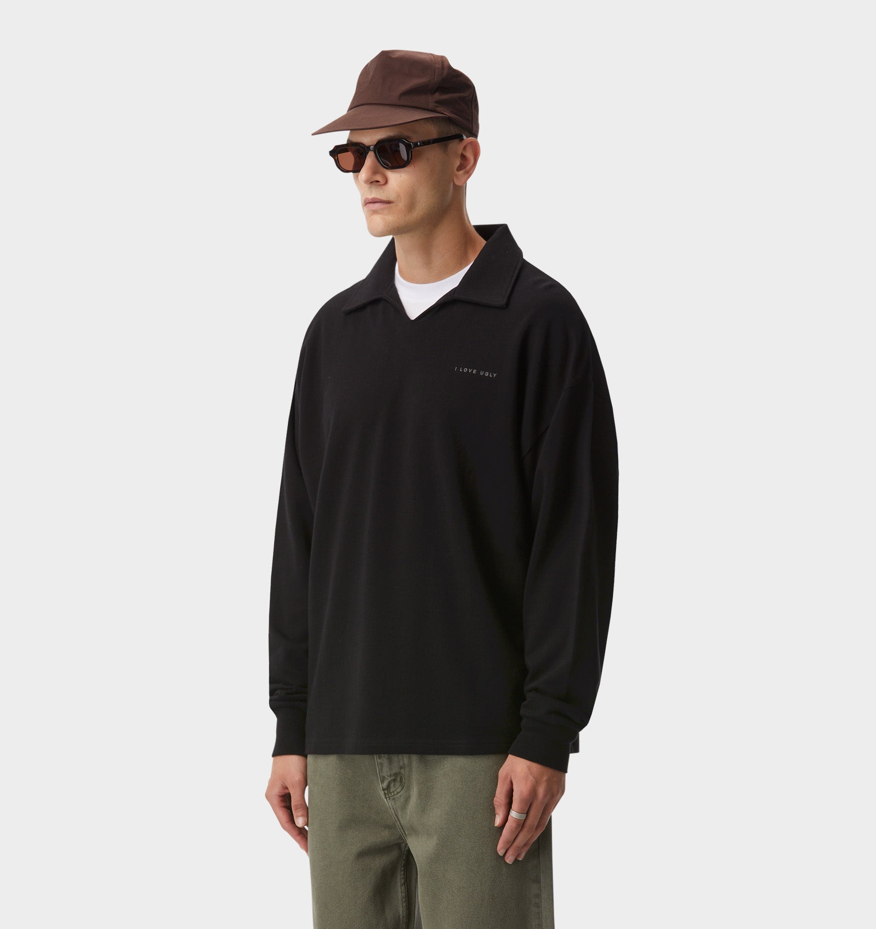 Heavy Josiah LS Polo - Black