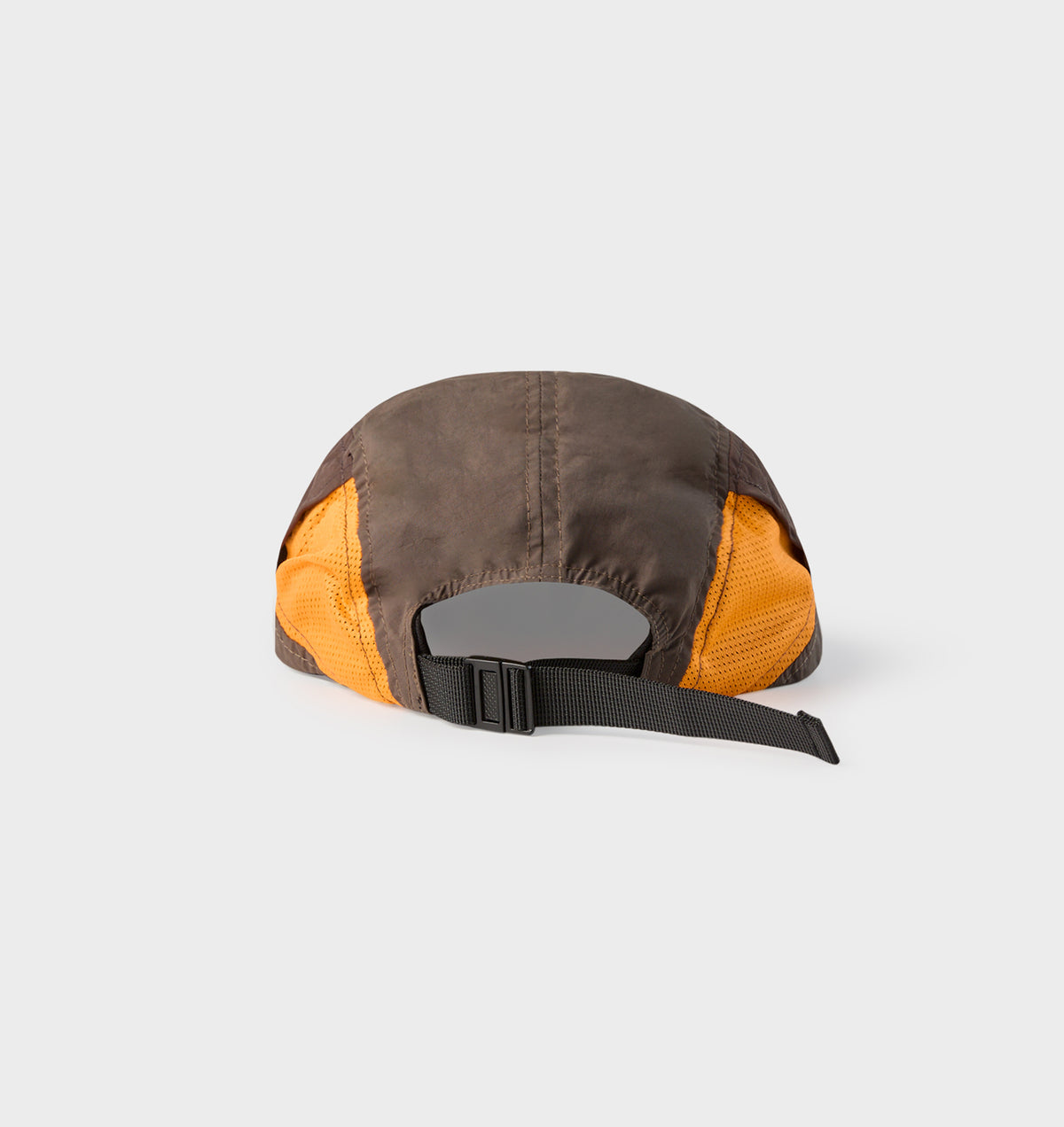 Active 5 Panel Cap - Brown/Black/Orange