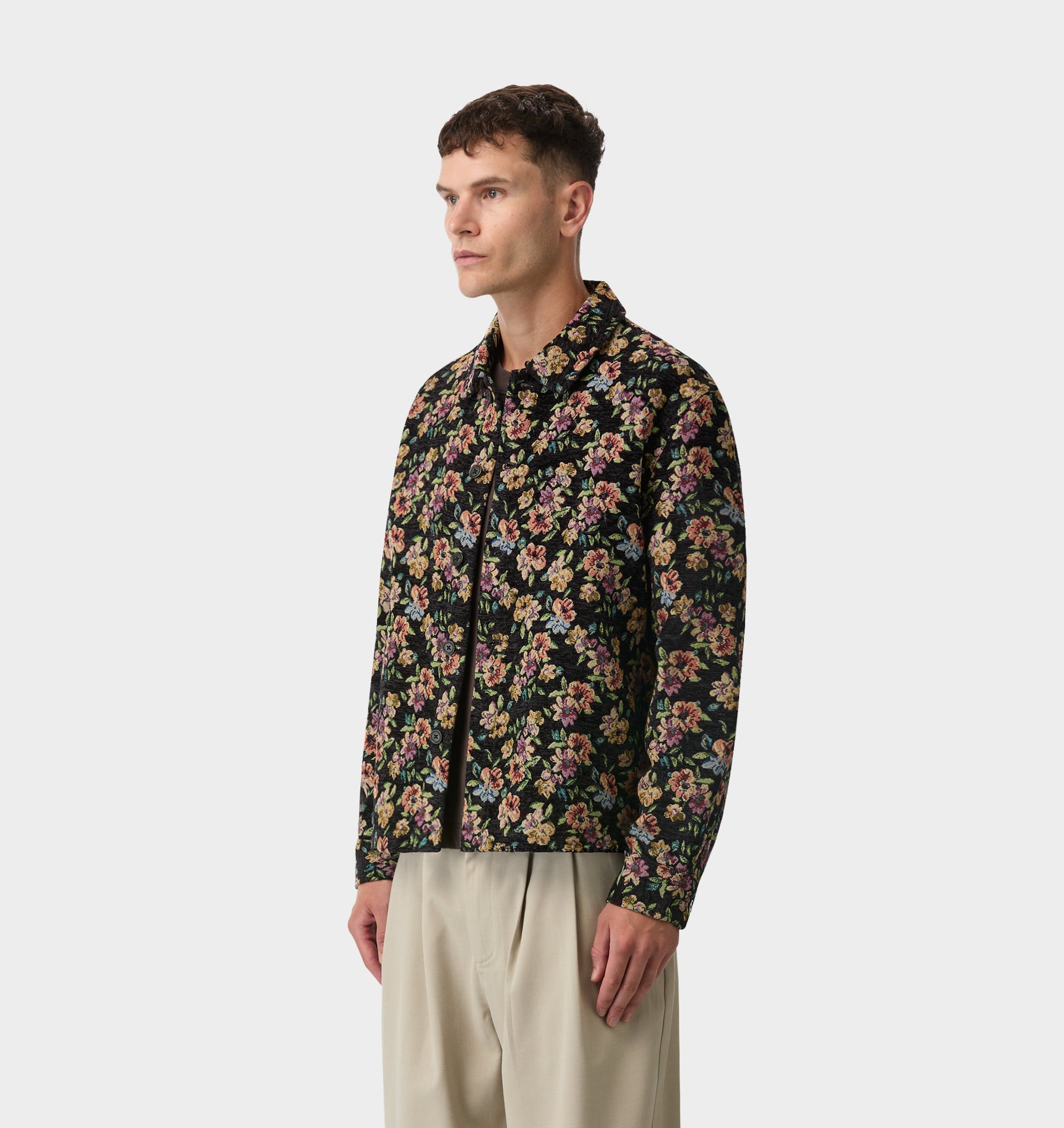 Floral Overshirt - Dark Floral