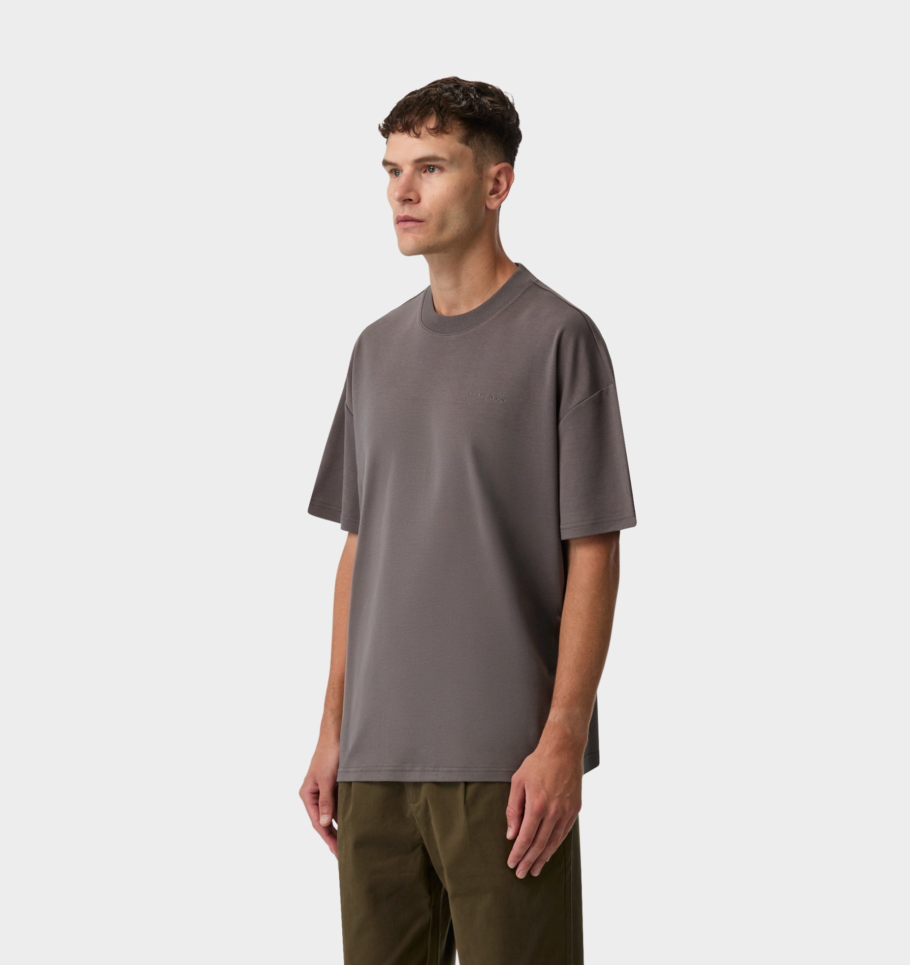 Interlock Box Tee 2.0 - Cobblestone