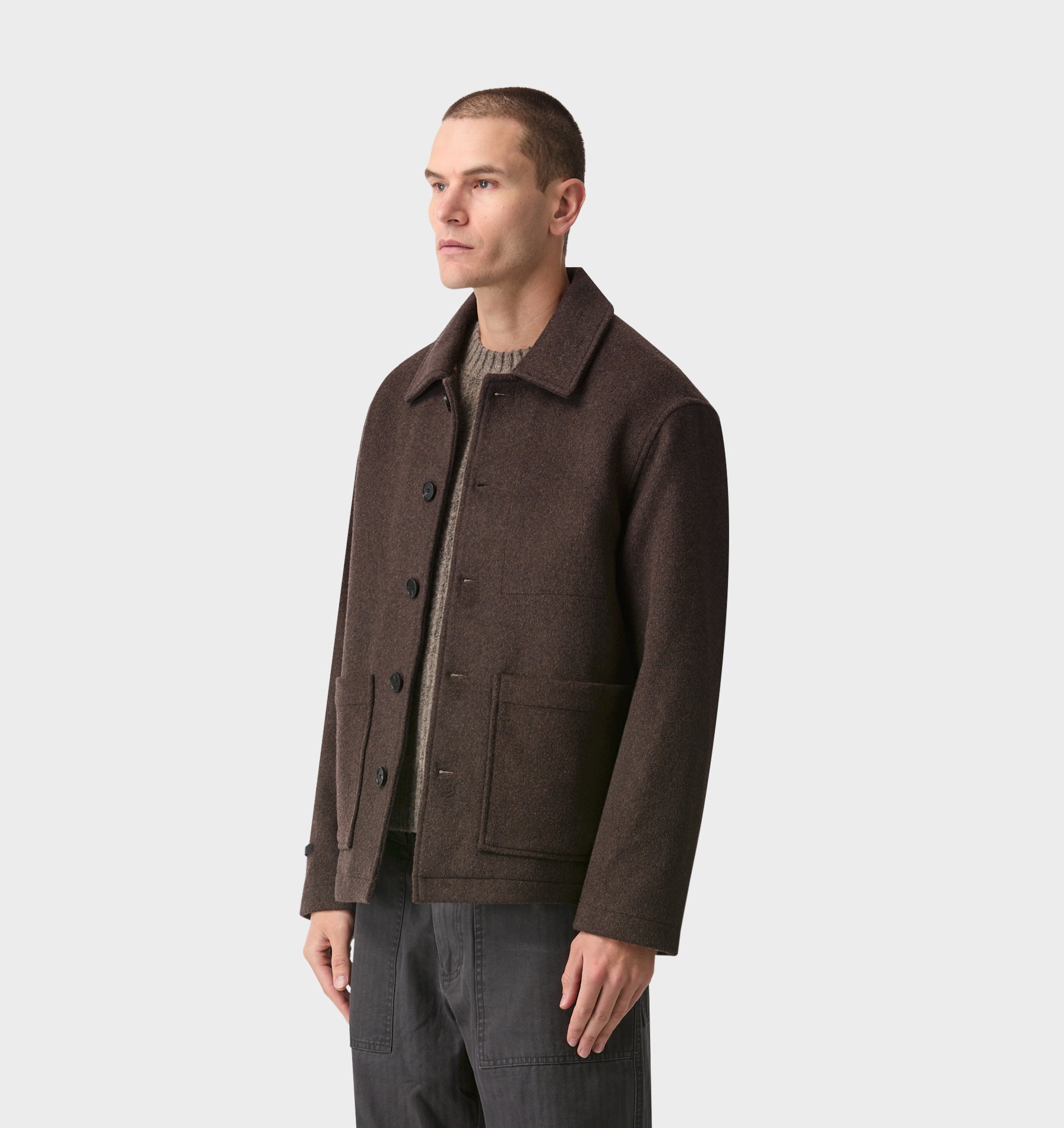 Osborne Wool Jacket - Espresso