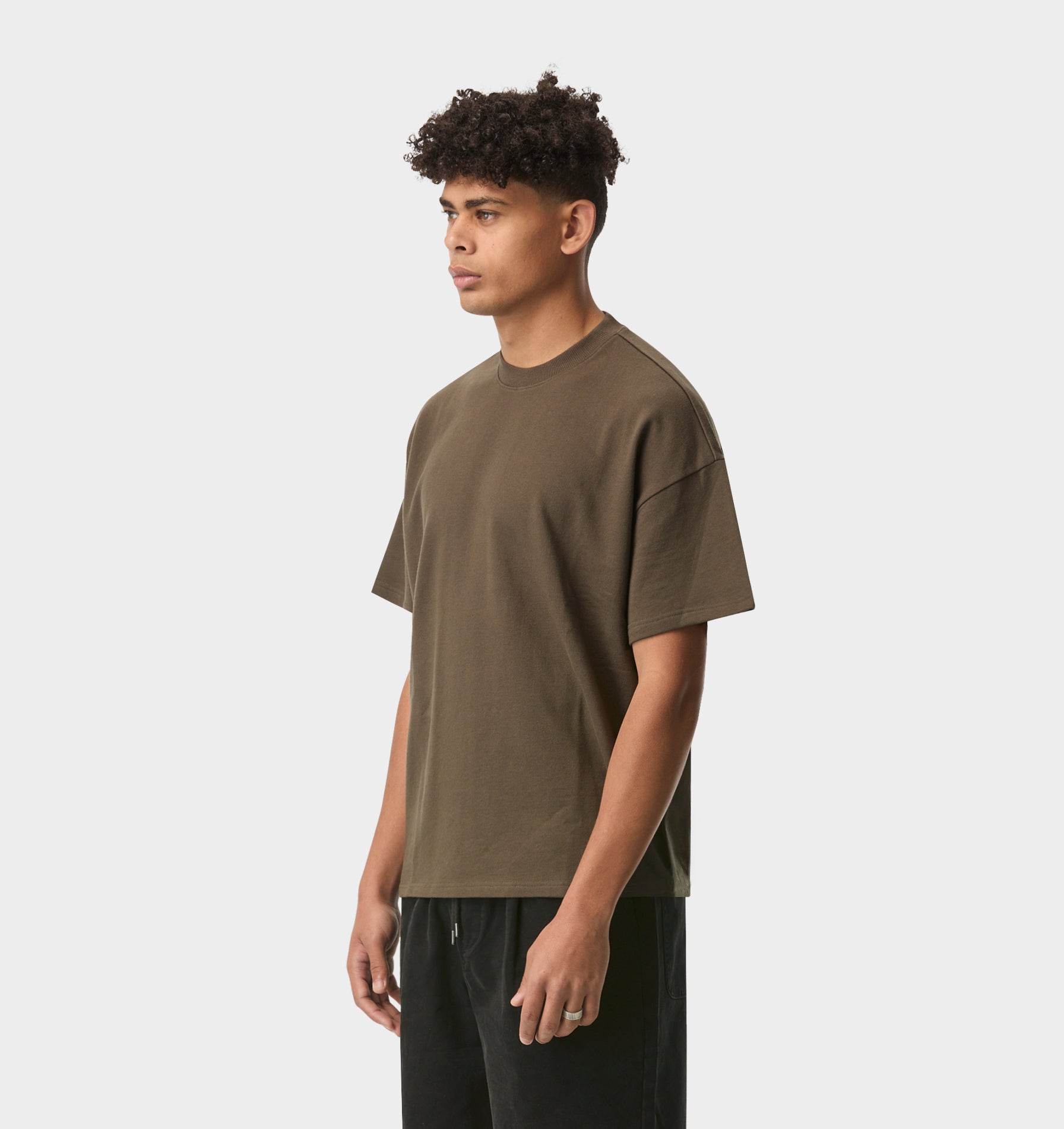 Heavy Lewi Tee - Burnt Olive