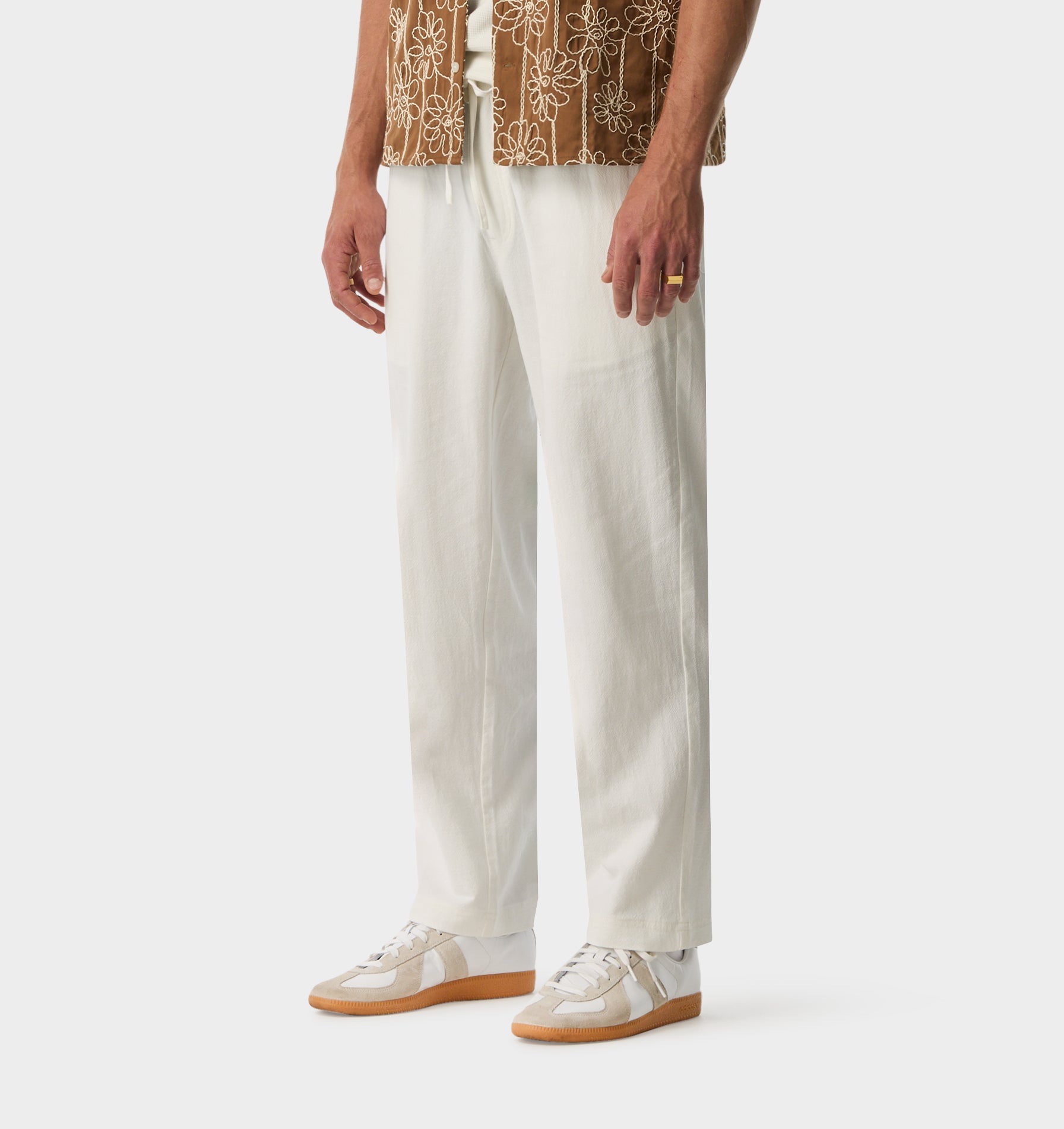 Cooper Linen Pant - White
