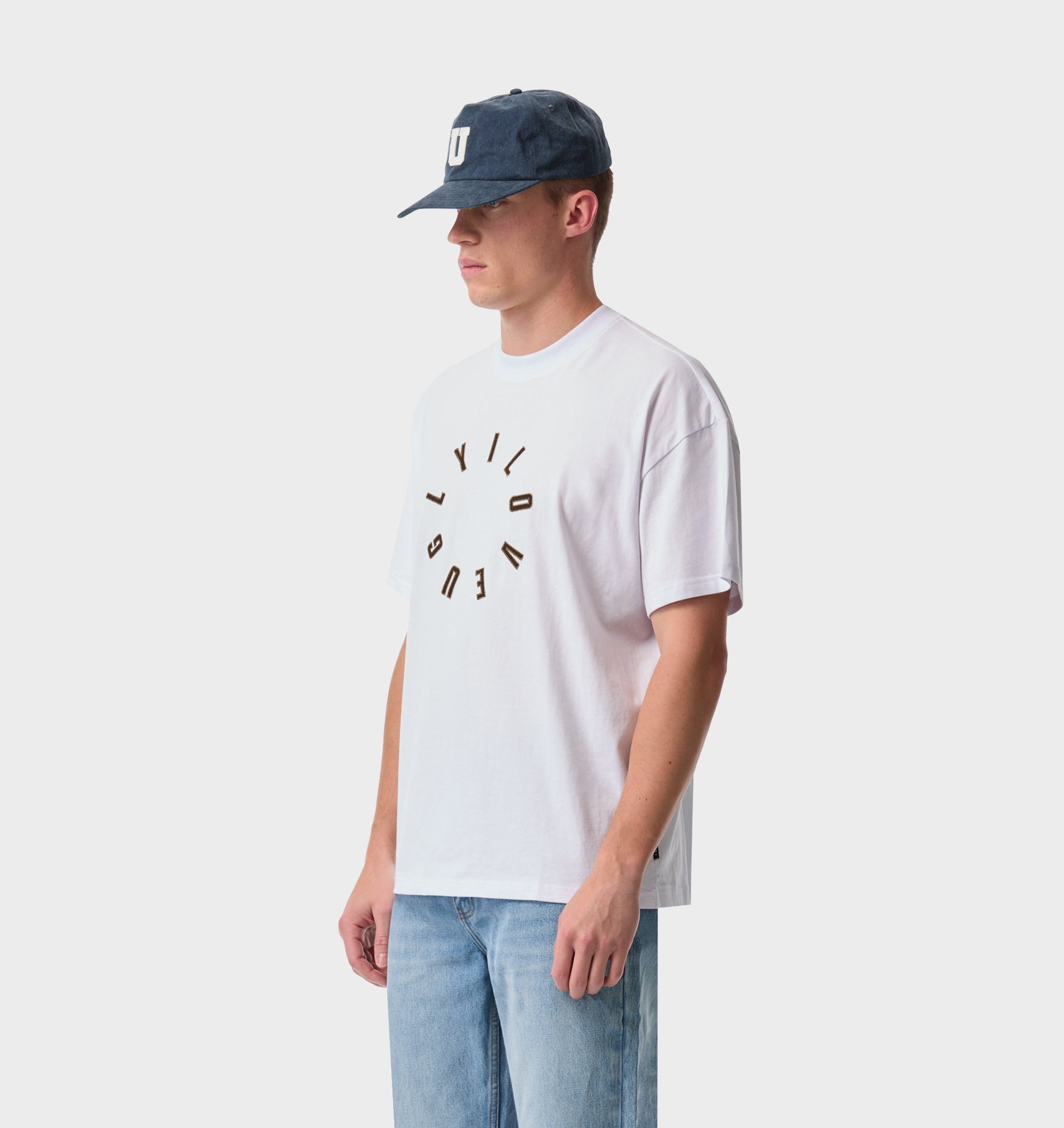 Hoop Logo Box Tee 2.0 - White