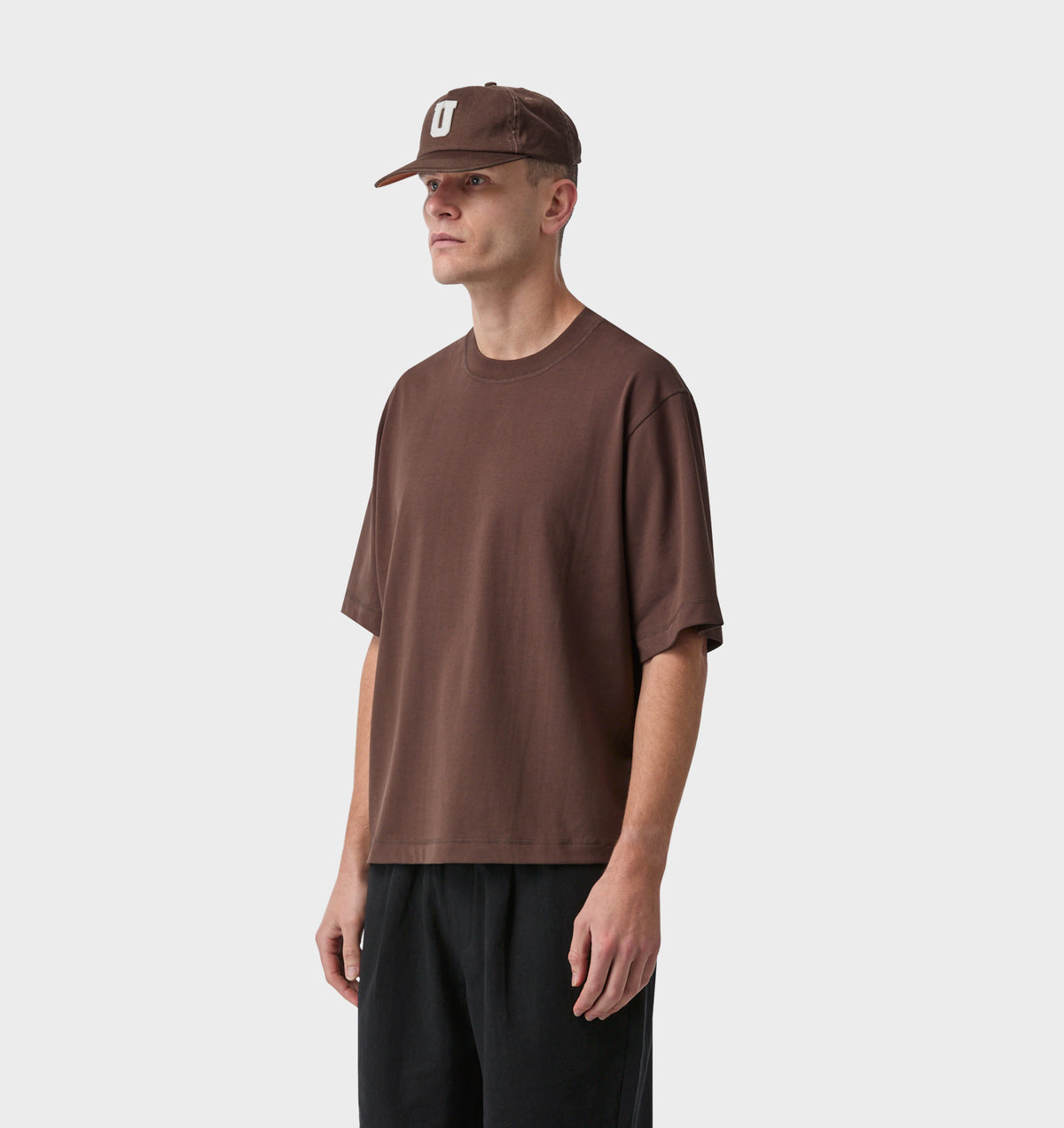 Crop Box Tee - Espresso