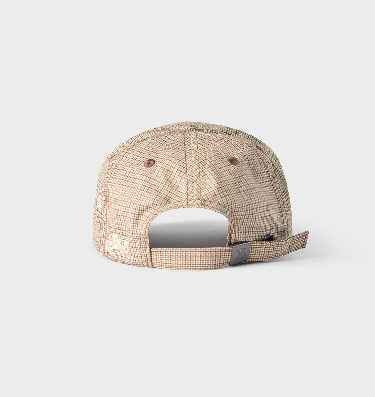 Lennox Monogram Cap - Beige Check