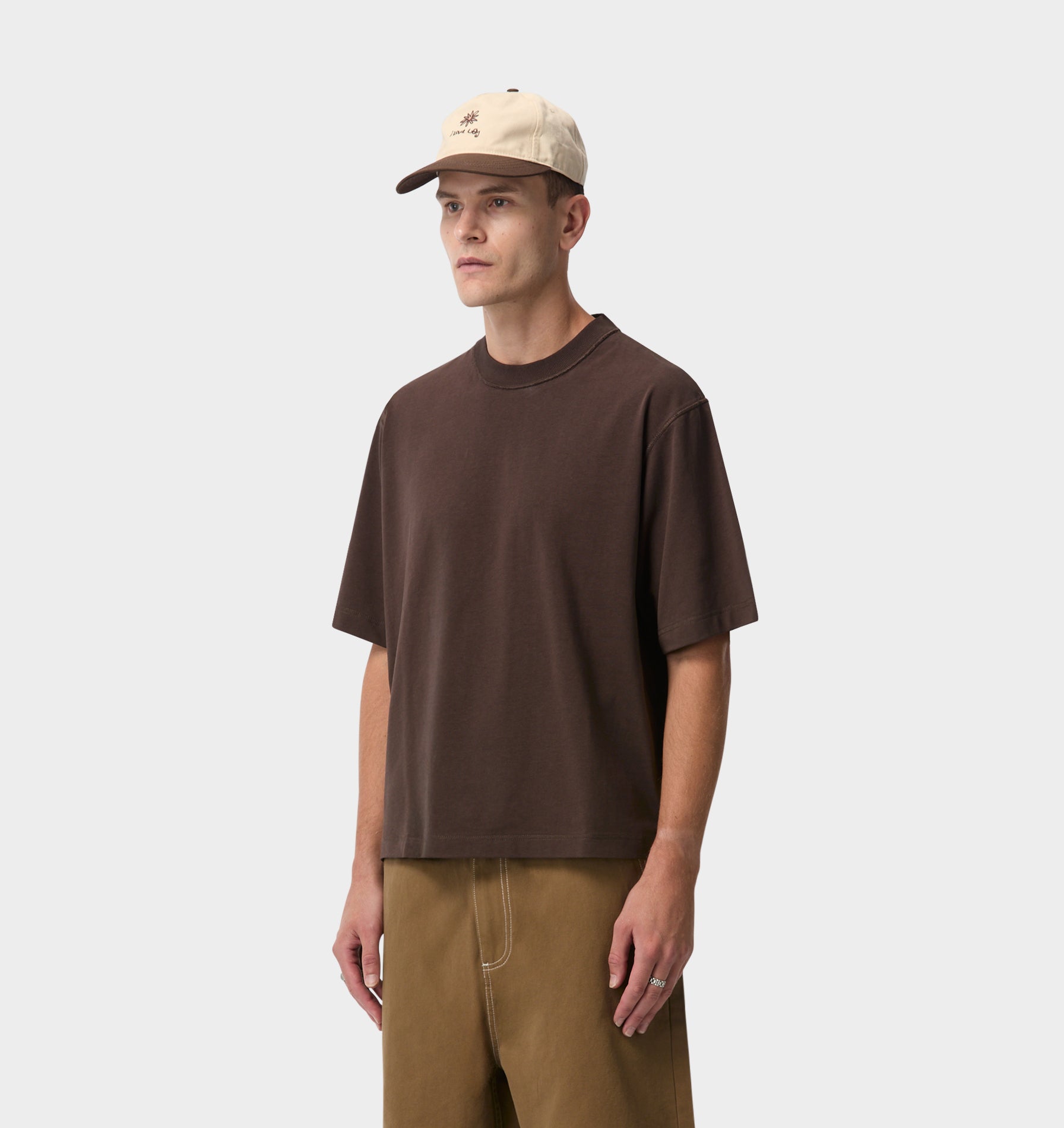 Crop Box Tee - Espresso