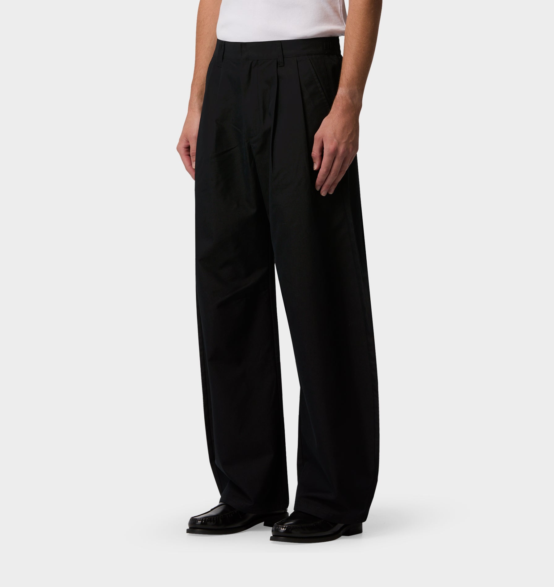 Balloon Pleat Pant - Black